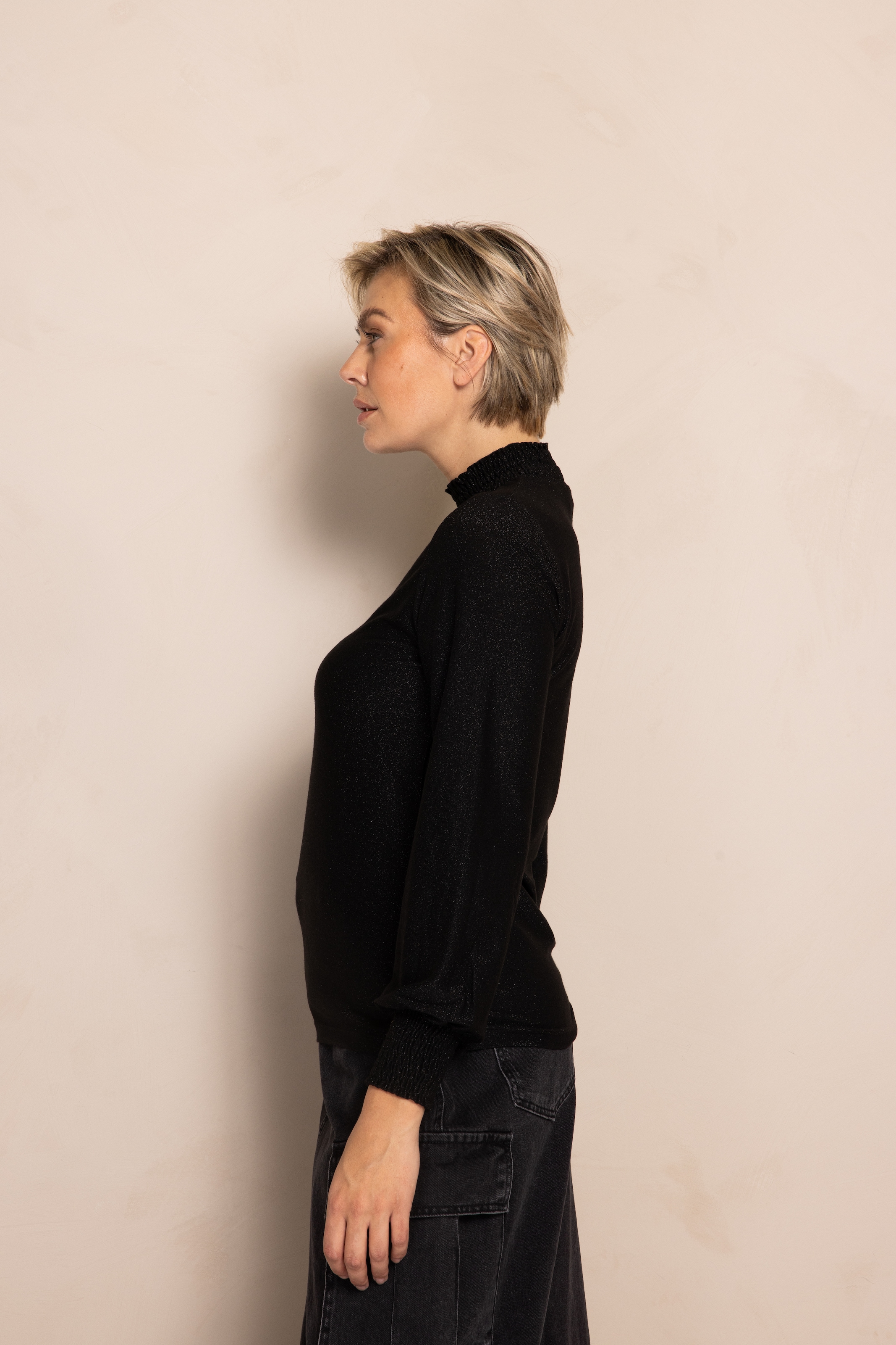 Zhrill Stehkragenshirt »ZHVEZNA« mit Schimmer-Effekt