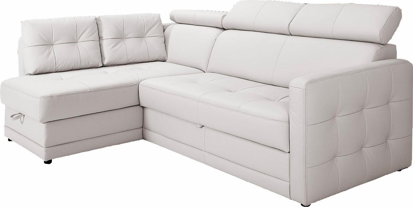exxpo - sofa fashion Ecksofa »Arles, Federkern, zeitlos, Breite 225cm, L-Fo günstig online kaufen