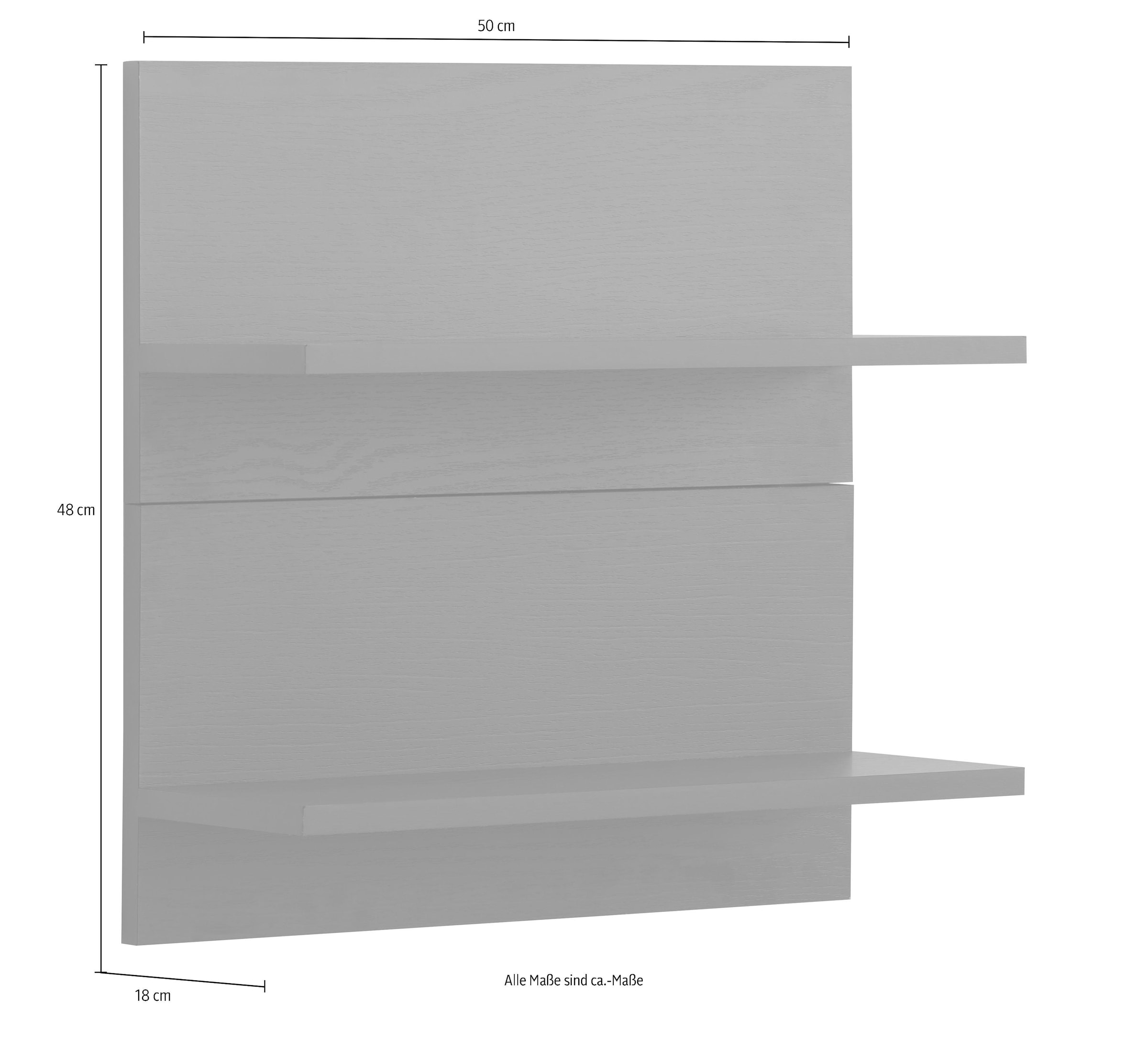 2 auf cm Hängeregal »Tulsa«, Rechnung 50 breit, MÖBEL Ablagen HELD bestellen