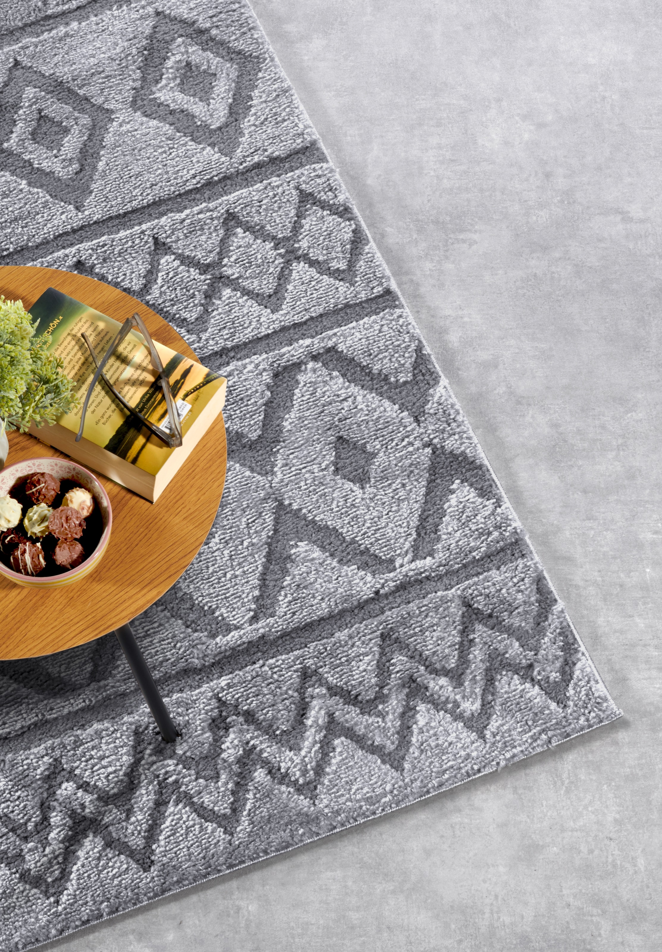ELLE DECORATION Designteppich »Itinerance«, rechteckig, 18 mm Höhe, Hochflor, Shaggy, Läufer, weich, Langflor, modern, Hoch Tief Effekt