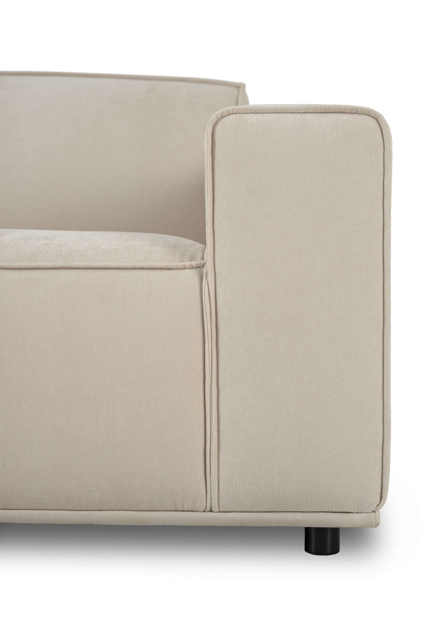 Home affaire Ecksofa »Avelin, 228 cm, L-Form, Chenille, Struktur-Boucle«, mit Wellenunterfederung, Kedernaht, bodentief, Skandi-Design