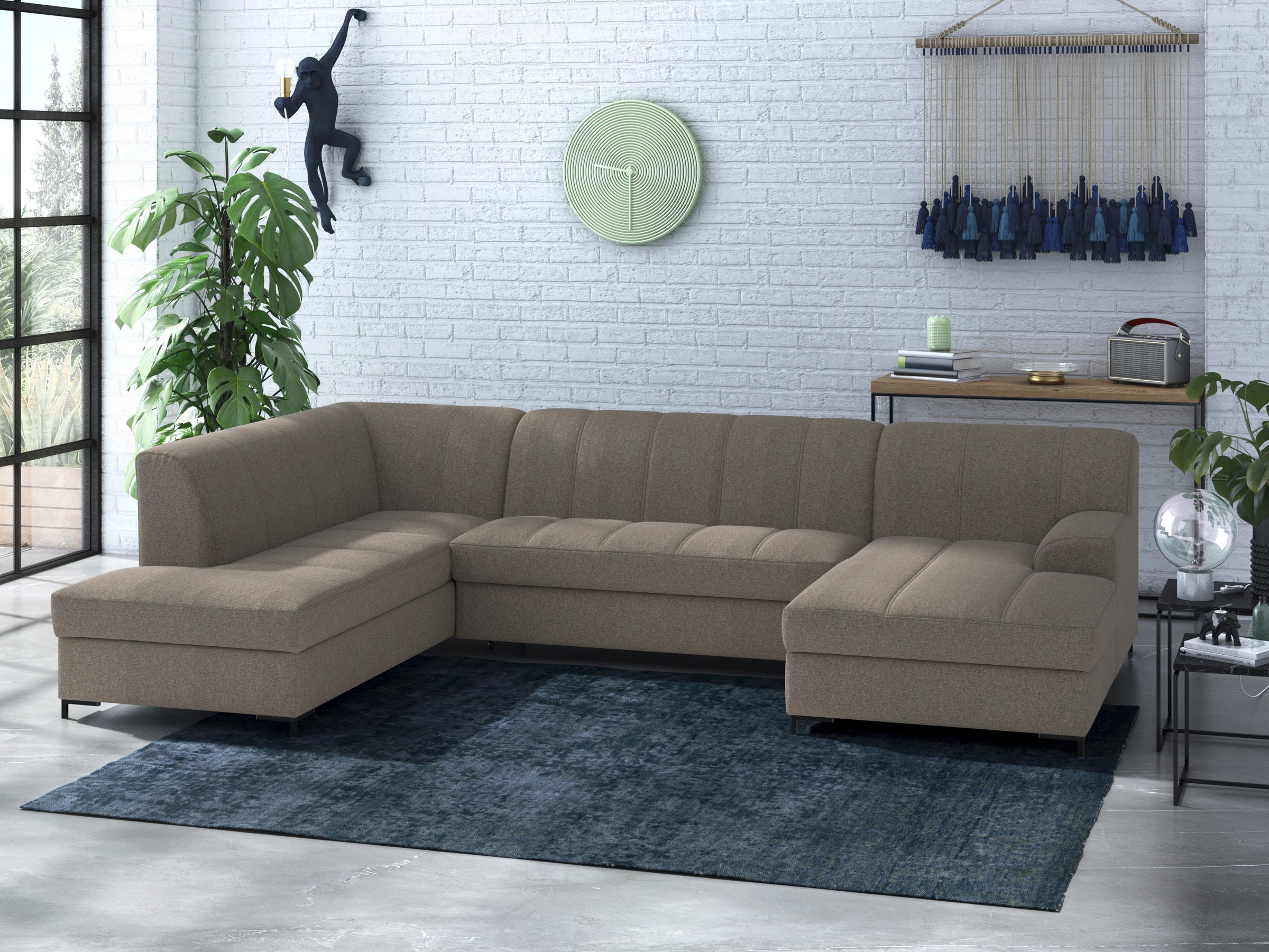 Home affaire Wohnlandschaft »Balme, moderne Formensprache, zeitloses Design günstig online kaufen