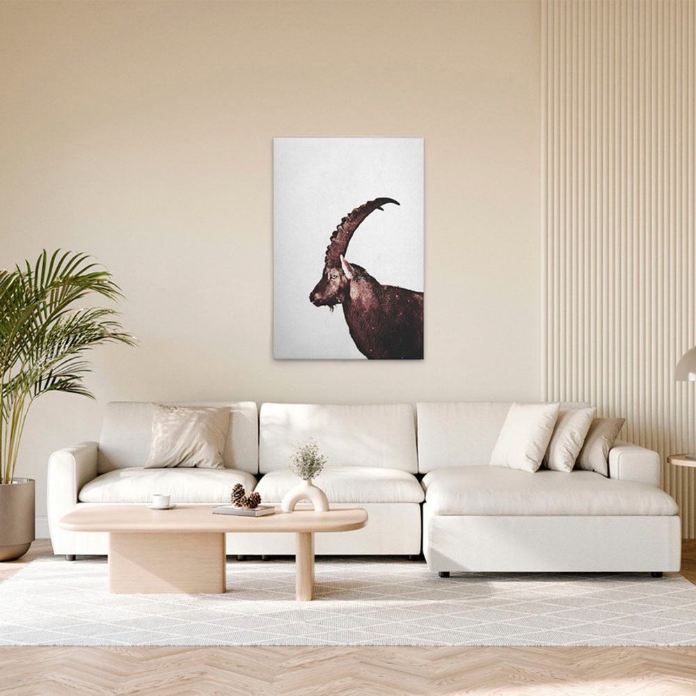 A.S. Création Leinwandbild »Capricorn Snow - Wandbild Grau Braun Keilrahmen günstig online kaufen