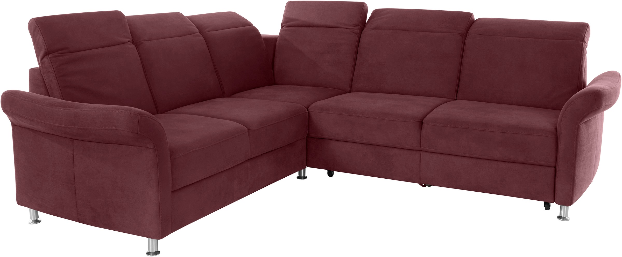sit&more Ecksofa »Darwin L-Form«, inklusive Federkern, wahlweise mit Kopfteilverstellung, Bettfunktion