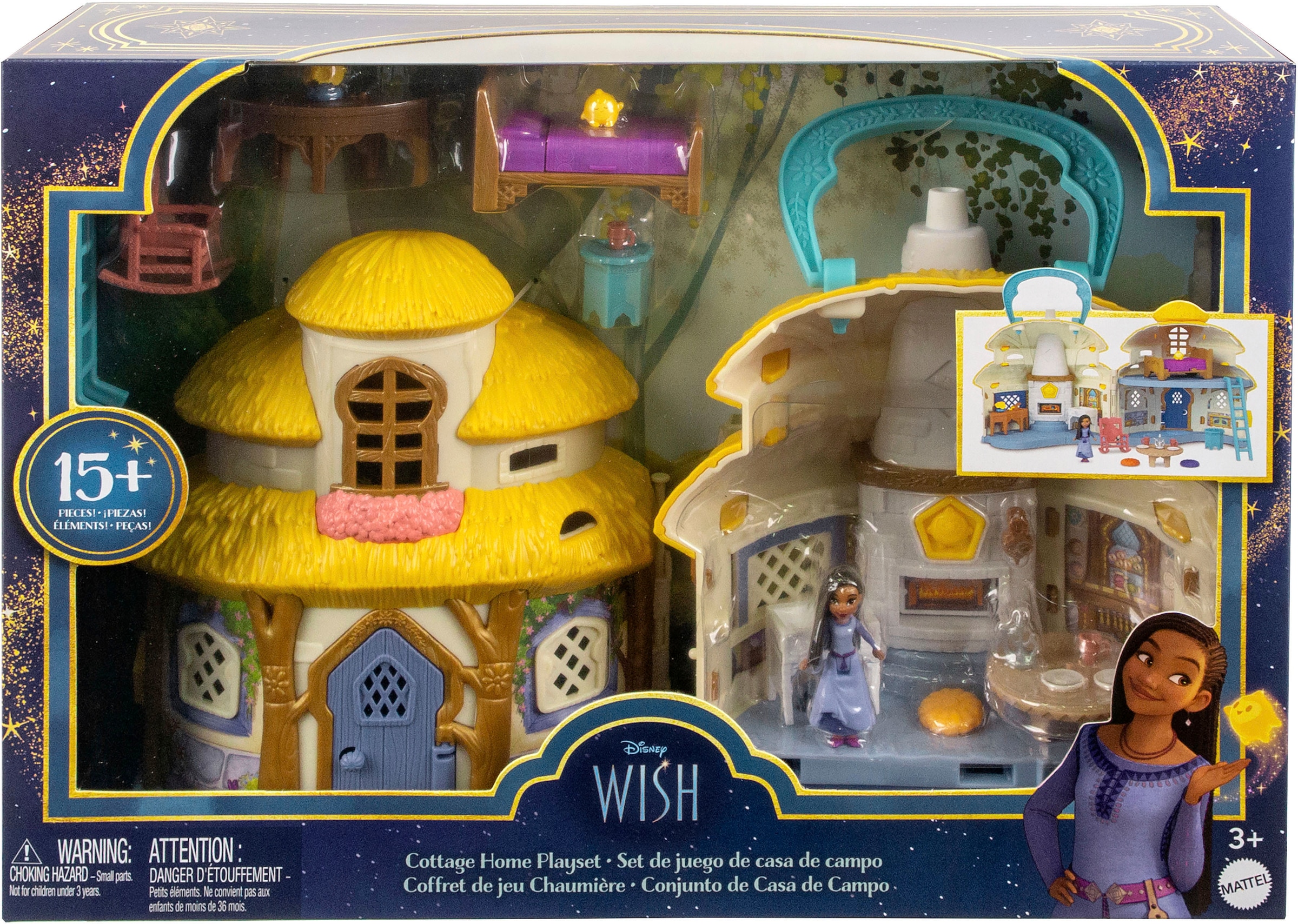 Mattel® Spielwelt »Disney Wish, Asha von Rosas Cottage«, inklusive Minipuppe