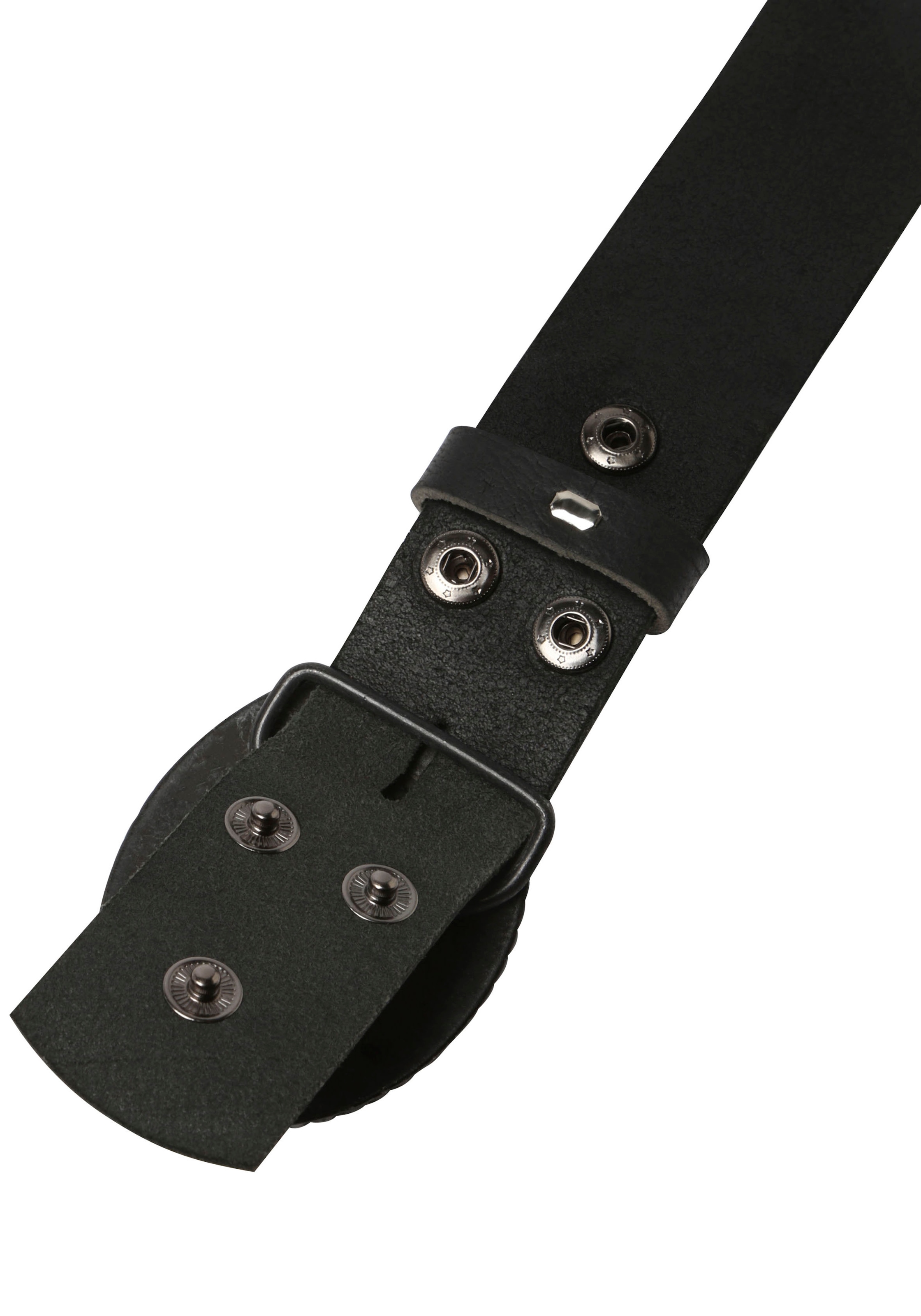 Rettungsring Gürtel Ledergürtel Schließe »Neustadt Schwarz Satiniert Mit Swarovski-Kristall Veredelt«