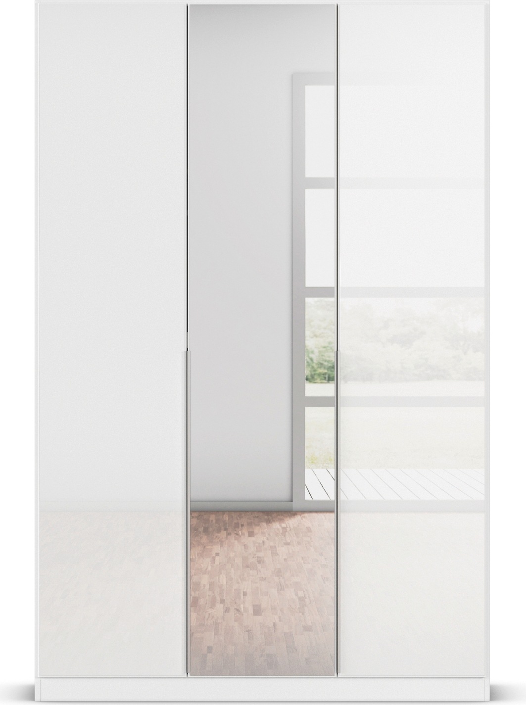 rauch Drehtürenschrank »Kleiderschrank Kleiderschränke Schrank Garderobe AGORDO mit Glasfront«, (in zwei Griff-Farben), durchdachte Innenausstattung, in 6 Breiten und 2 Höhen MADE IN GERMANY