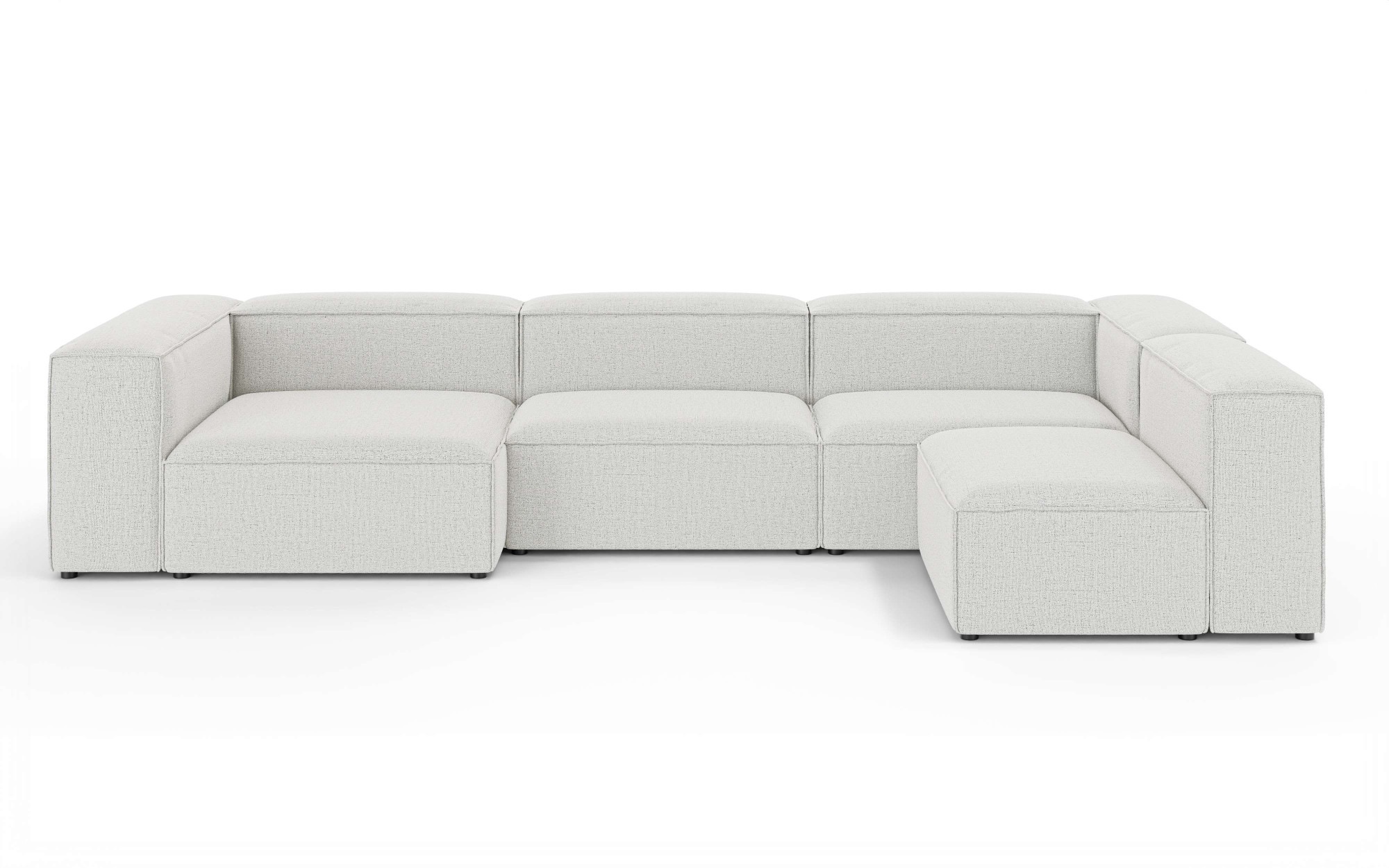 INOSIGN Wohnlandschaft »HAILY U-Form mit Ottomane links/rechts, Maße B/T/H: 360/200/72 cm«, als Modul oder separat verwendbar, für individuelle Zusammenstellung