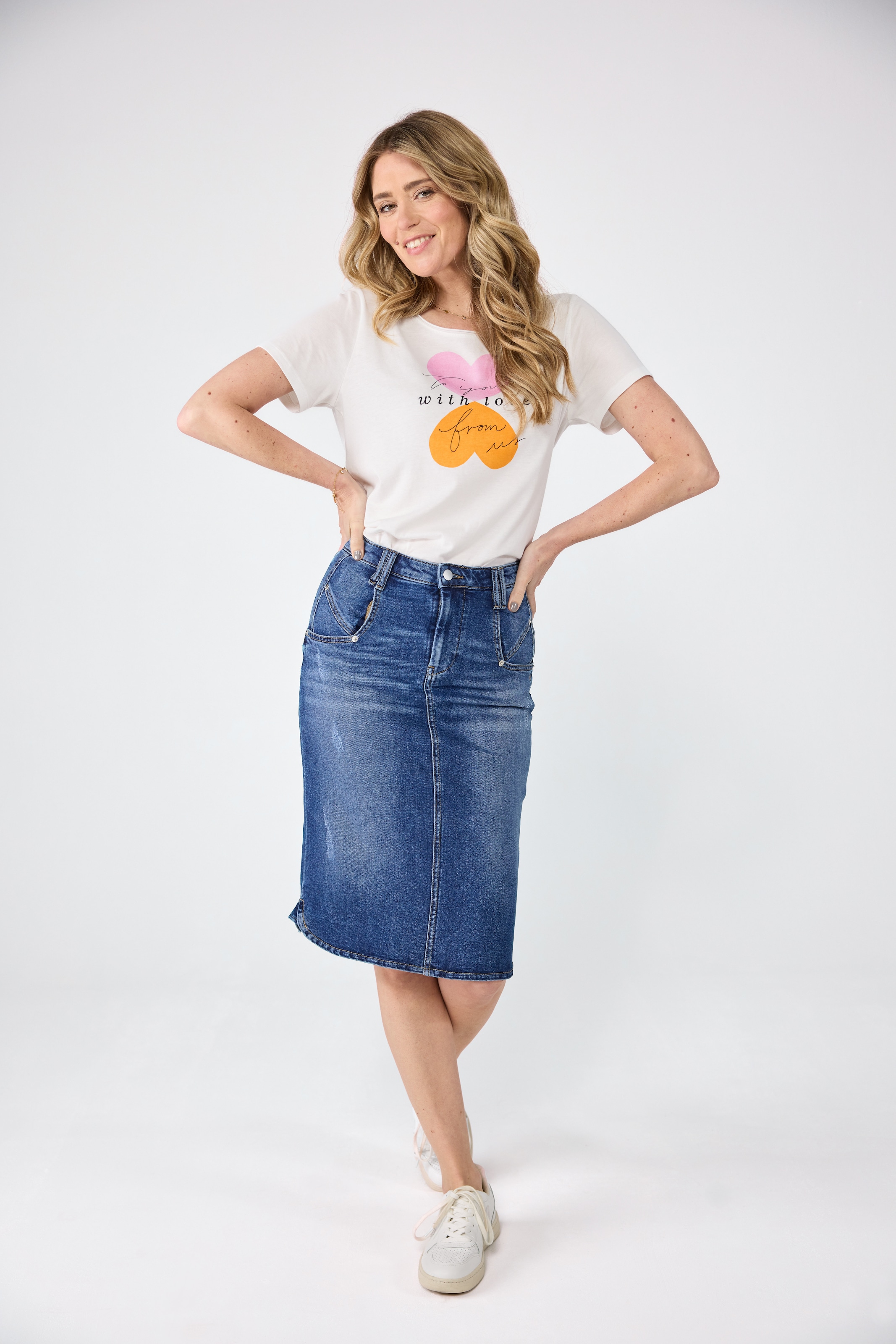 Lieblingsstück Jeansrock »FanciL« mit Ziernähten