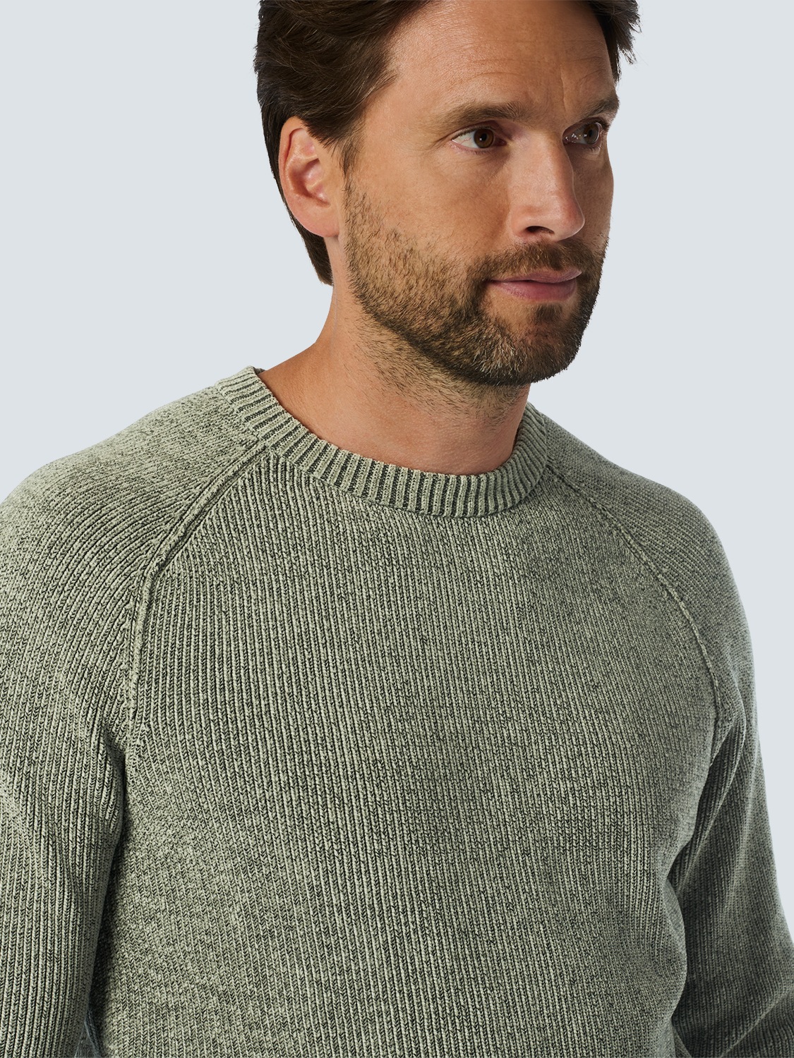 NO EXCESS Rundhalspullover »No Excess Chenillo-Crewneck-Pullover«
