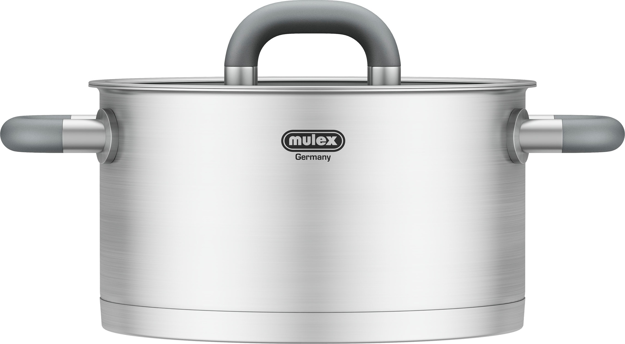 Mulex Topf-Set »LUGANO«, Edelstahl 18/10, (Set, 8 tlg.), inkl. Servierpfanne 24 cm mit Deckel, Induktion