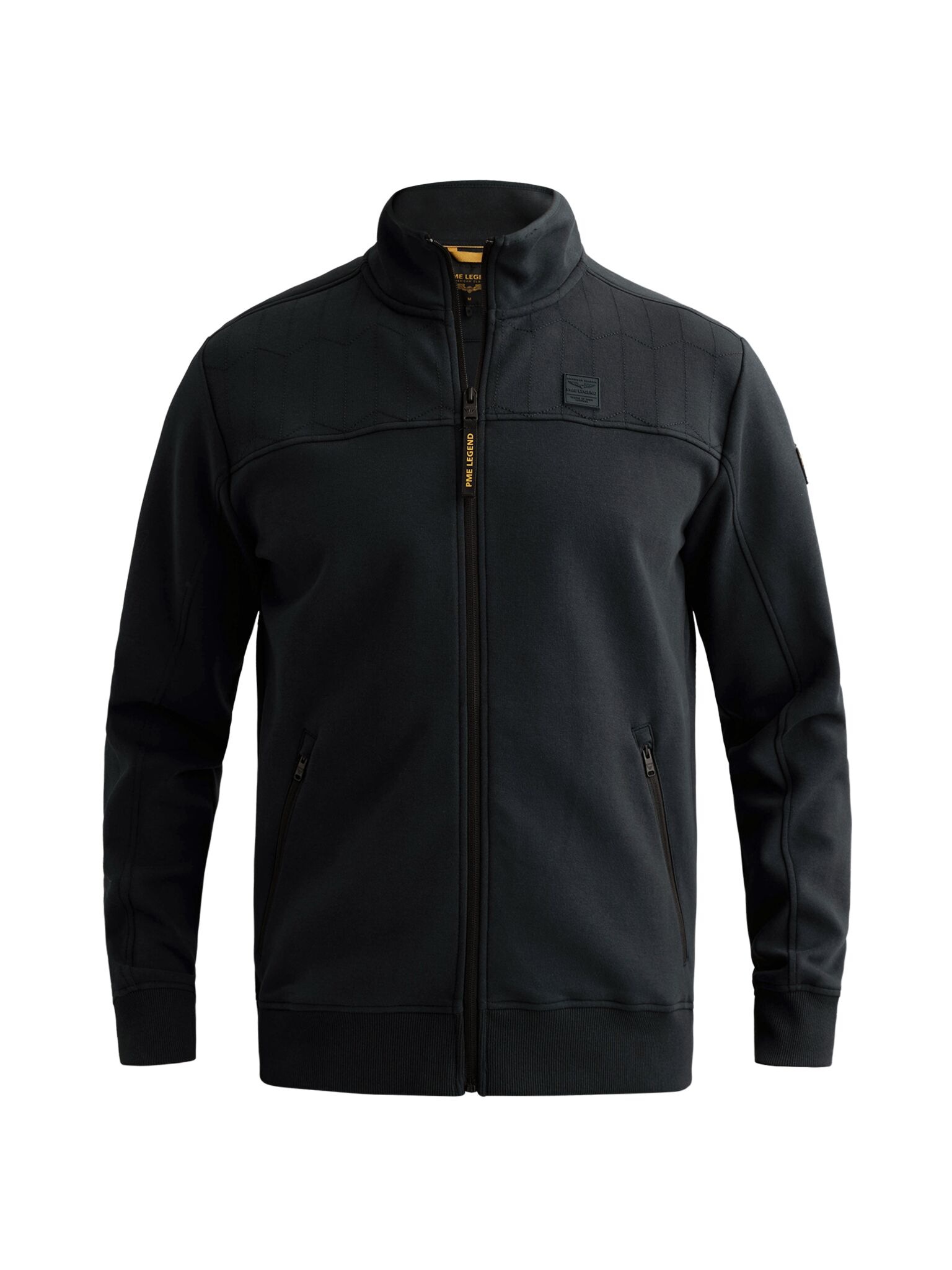 PME LEGEND Sweatjacke Seitliche Reißverschlusstaschen, vordere Passe mit dezenten Ziernähten