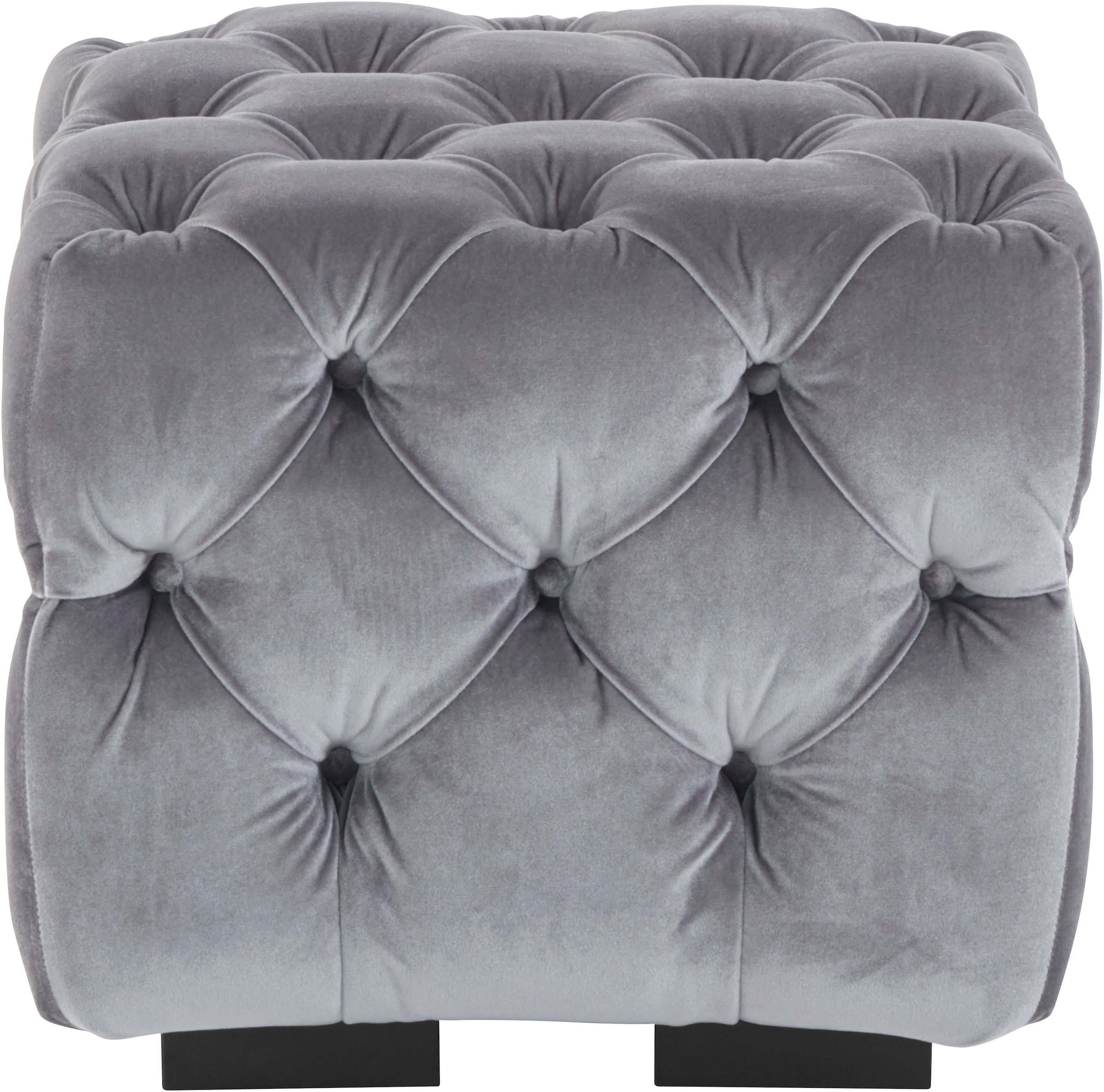 Guido Maria Kretschmer Home&Living Polsterhocker »Kalina«, mit klassischer Chesterfield-Knopfheftung, passend zur Serie "Kalina"