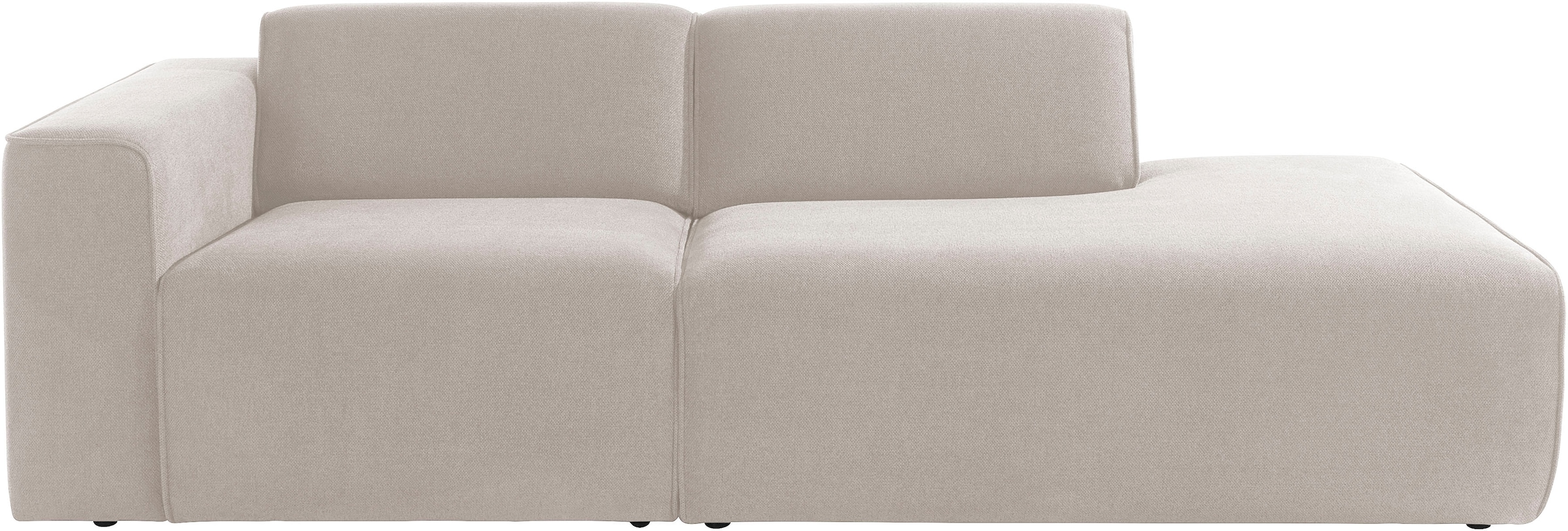 andas 2-Sitzer »Noord mit Kedernaht, Breite 227 cm«, Cord, Struktur, Webstoff, mit Wellenunterfederung, Massivholzrahmen