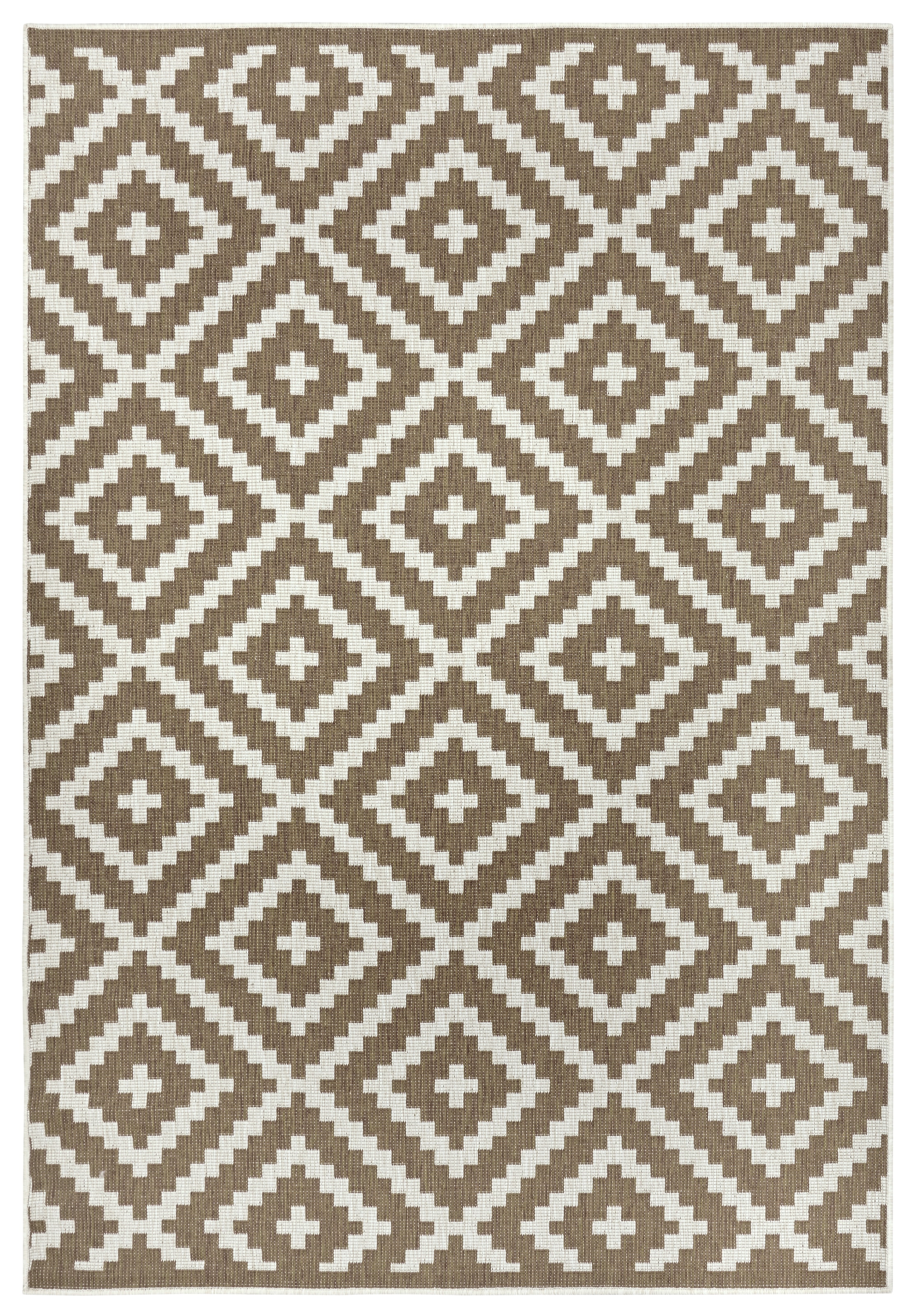 my home Teppich »Ronda Wendeteppich«, rechteckig, 5 mm Höhe, Sisal-Optik, Flachgewebe, In- und Outdoor, geometrisches Boho Design
