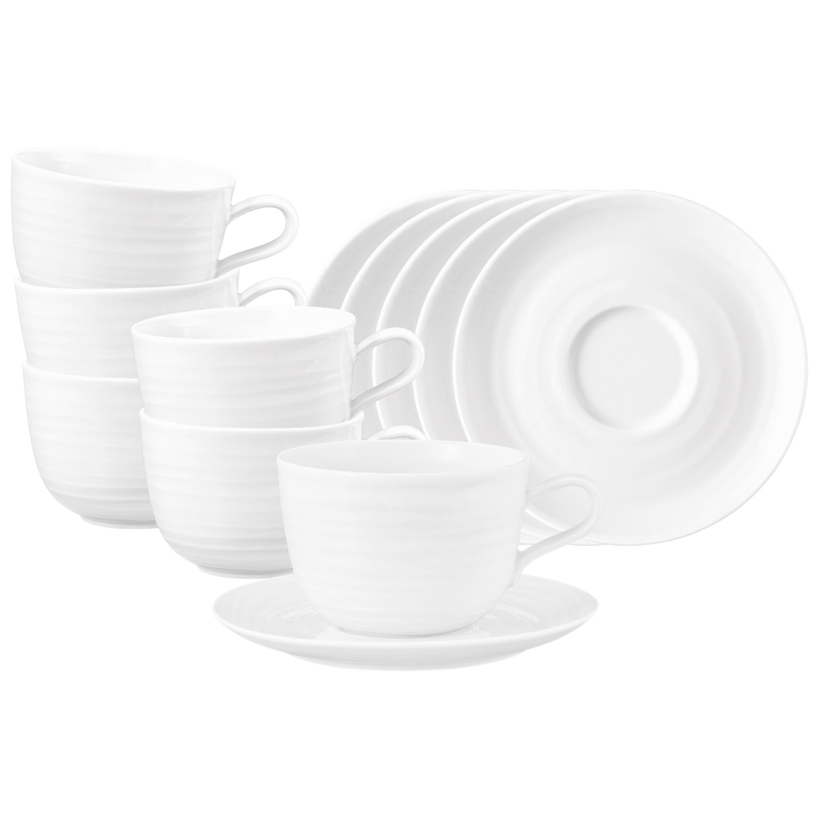 Seltmann Weiden Tasse »Milchkaffeetassen mit Untertassen Terra 400 ml 6er S günstig online kaufen