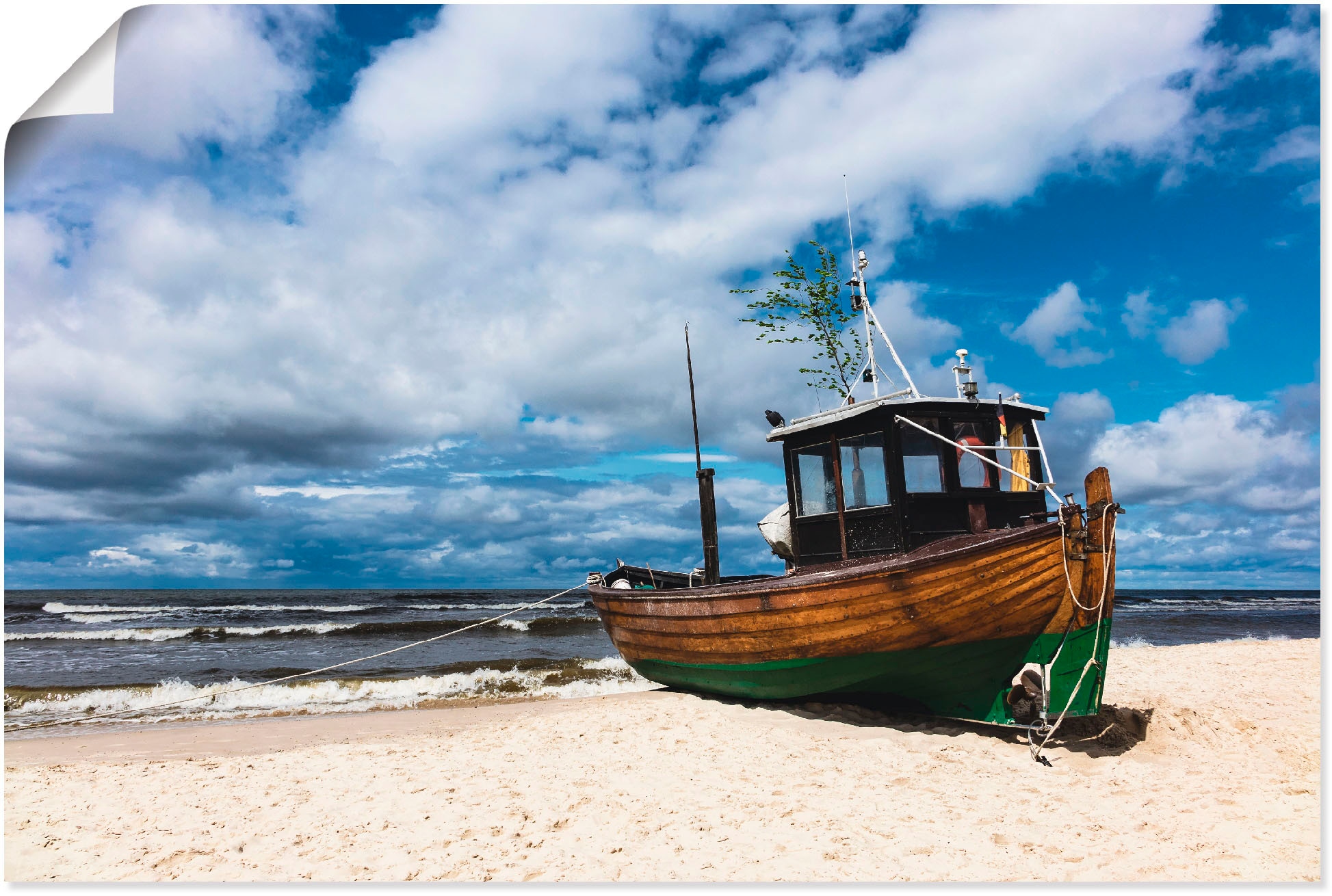 Artland Poster »Fischerboot in Ahlbeck Insel Usedom«, Boote & Schiffe, (1 S günstig online kaufen