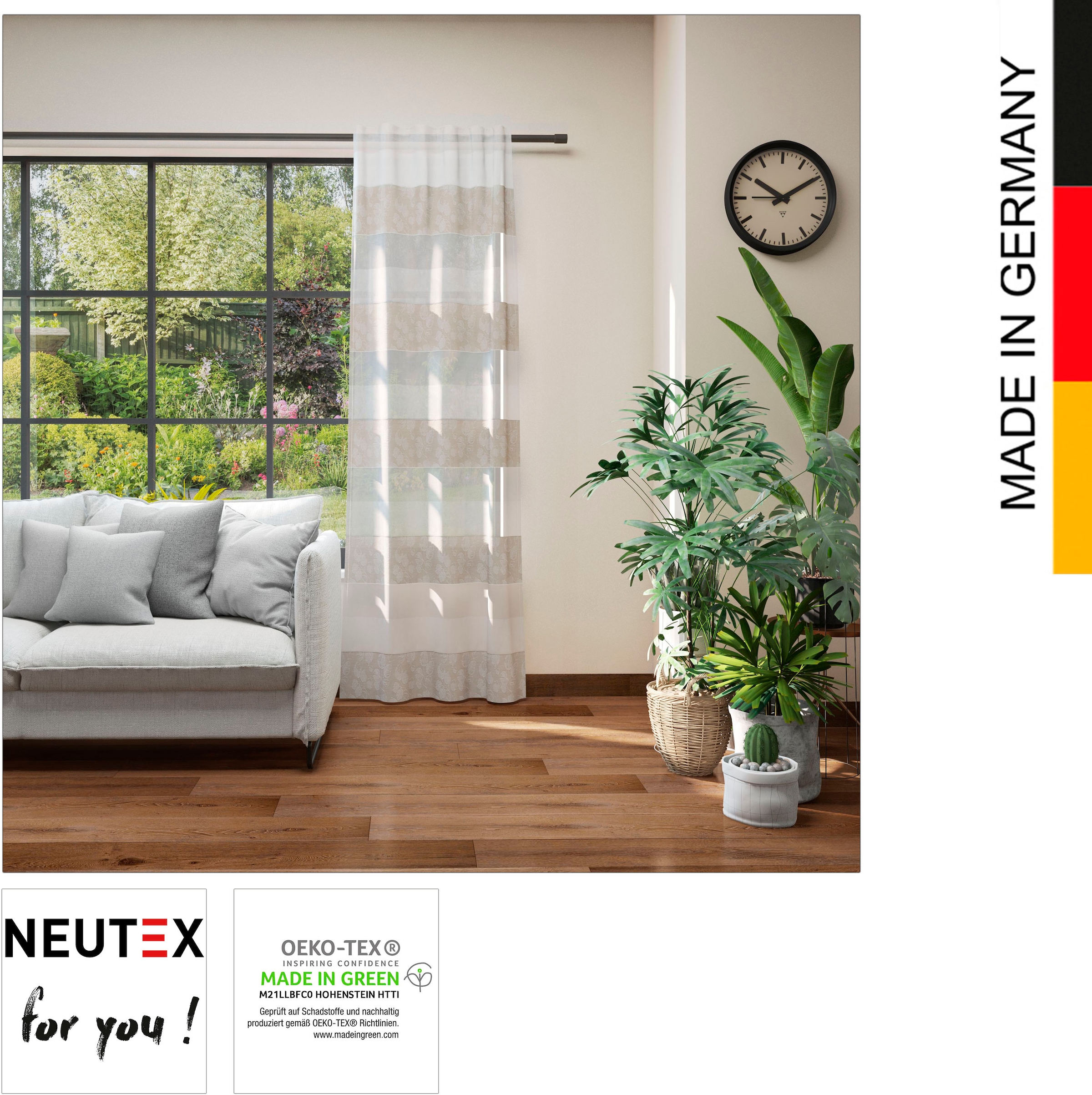 Neutex for you! Vorhang »Dorina«, (1 St.), softe weichfließende Dekoqualität  online bestellen