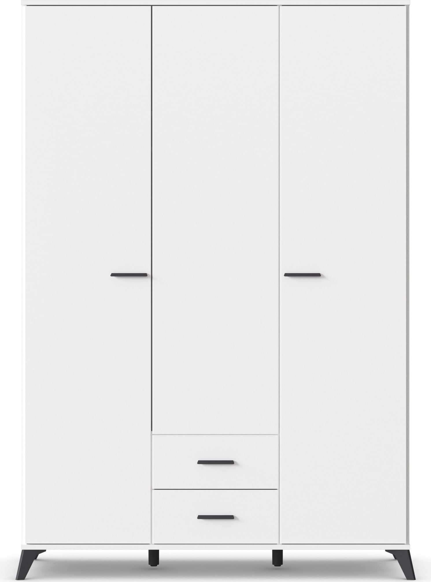 rauch Drehtürenschrank »Lucena«, mit schräg ausgestellten Füßen im Monochrom-Stil
