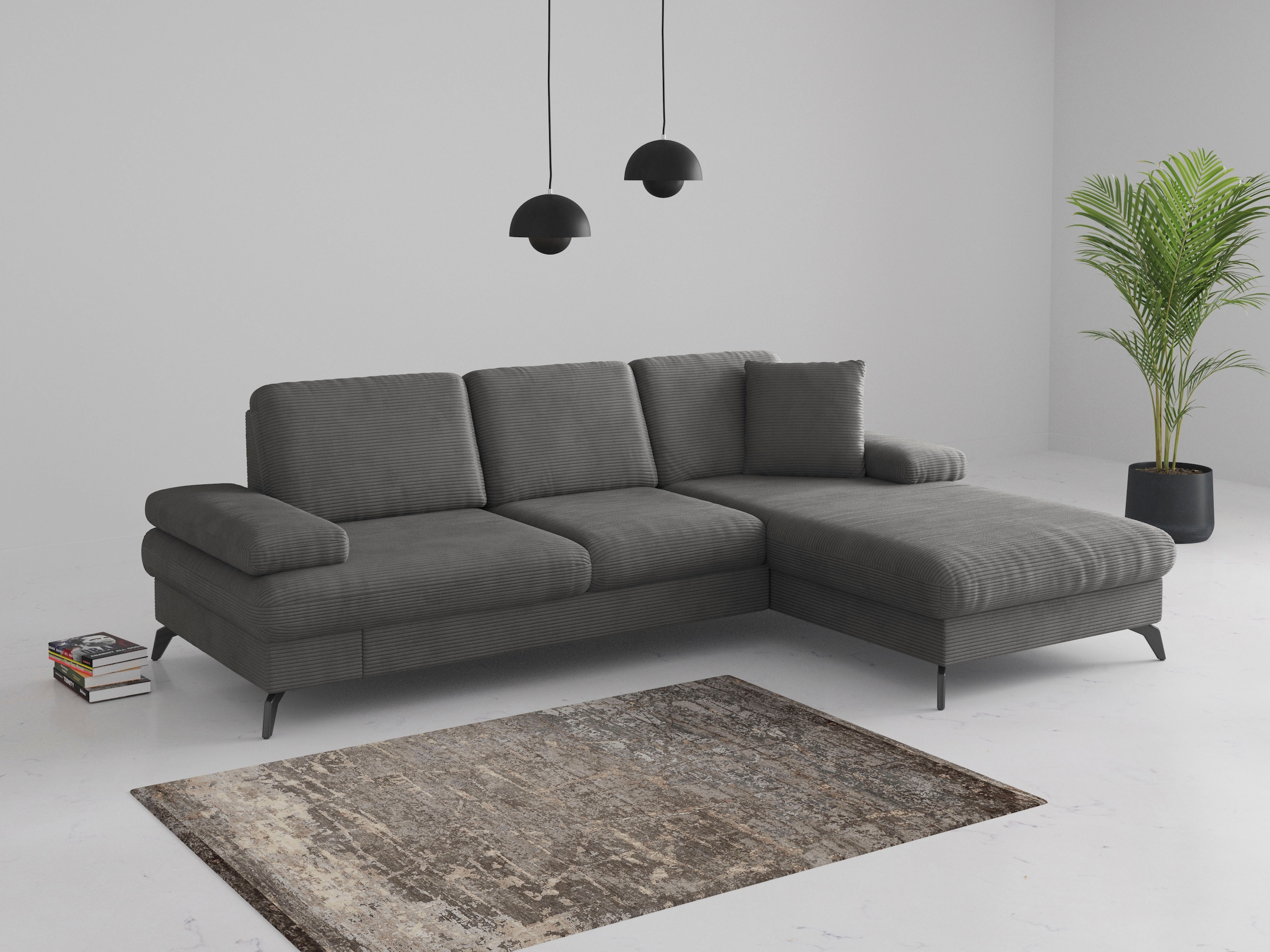 sit&more Ecksofa »Morris Jubi L-Form«, inkl. Armteilfunktion und 1 Zierkiss günstig online kaufen