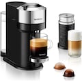Nespresso Kapselmaschine »Vertuo Next Bundle ENV 120.CAE von DeLonghi, Pure Chrome«, inkl. Aeroccino Milchaufschäumer, Willkommenspaket mit 12 Kapseln