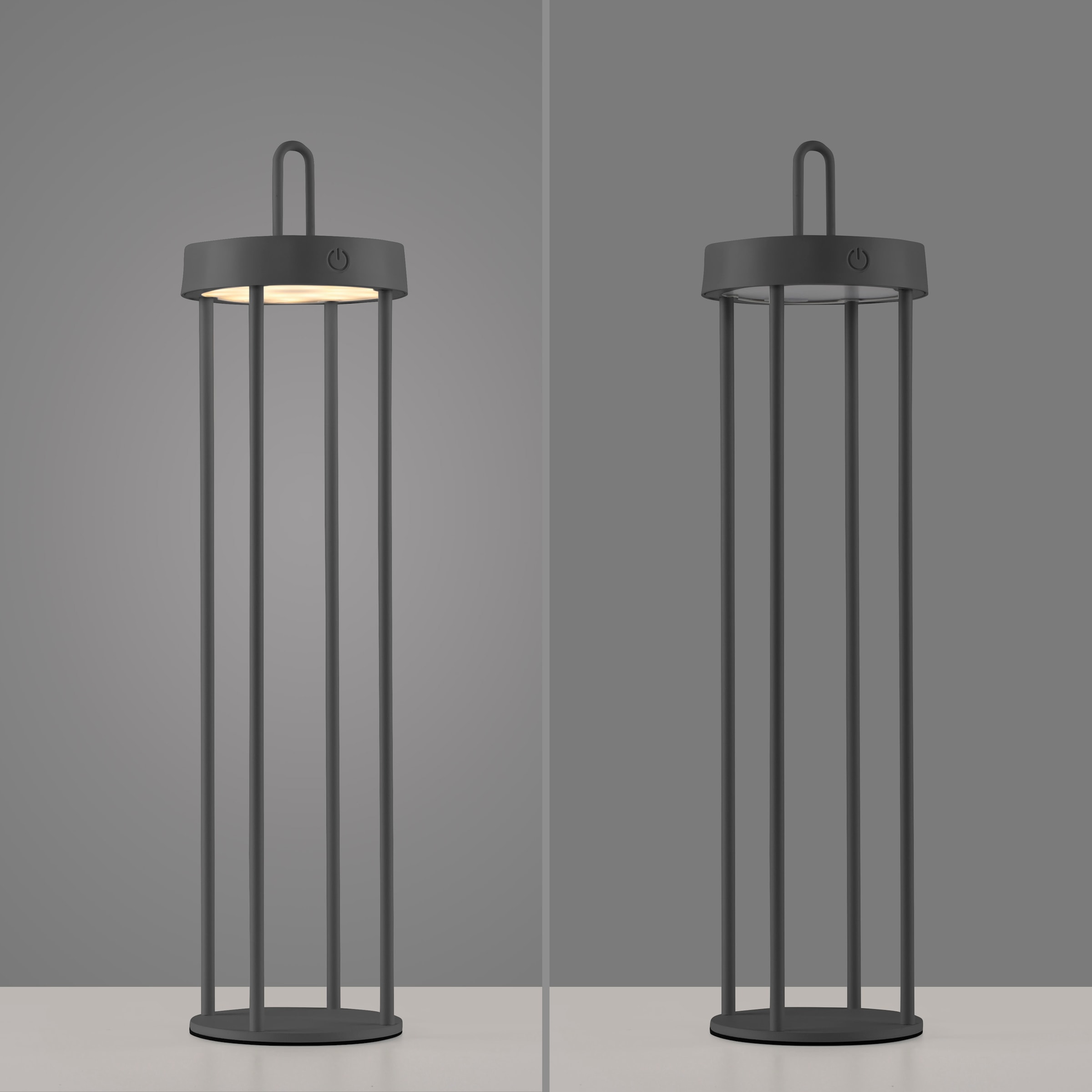 JUST LIGHT Stehlampe »ANSELM«, 1 flammig, Leuchtmittel LED-Modul | LED fest integriert, Akkuleuchte