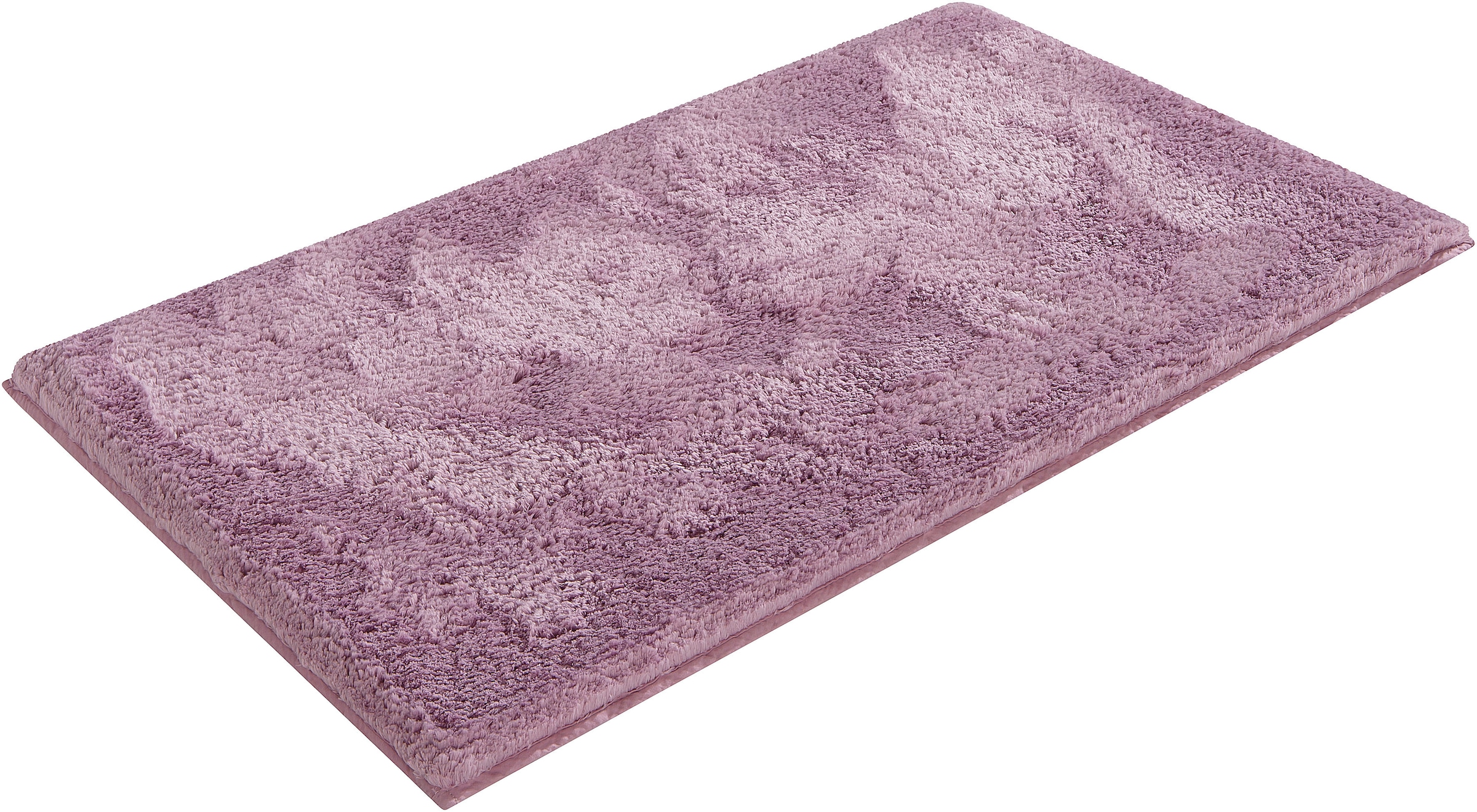 my home Badematte »Jos, Badvorleger, Badezimmer Teppich«, rutschhemmend beschichtet, fußbodenheizungsgeeignet-schnell trocknend, Badematten in Pastell-Farben, Badteppich als 3 teiliges Set erhältlich