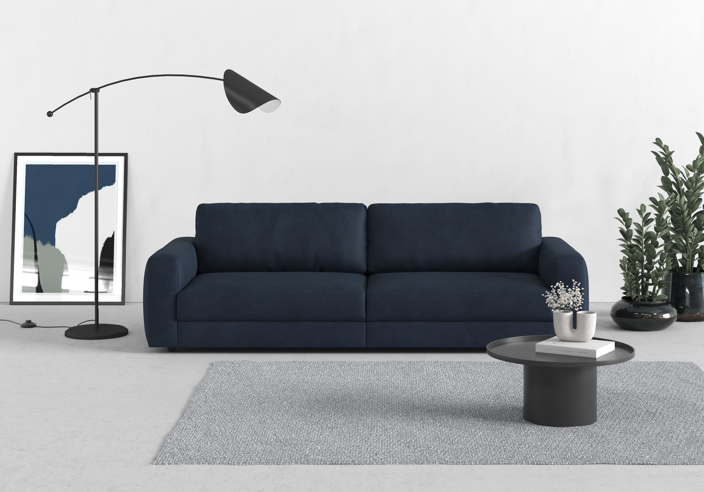 TRENDMANUFAKTUR Big-Sofa »Bourbon« extra tiefe Sitzfläche, wahlweise mit Si günstig online kaufen