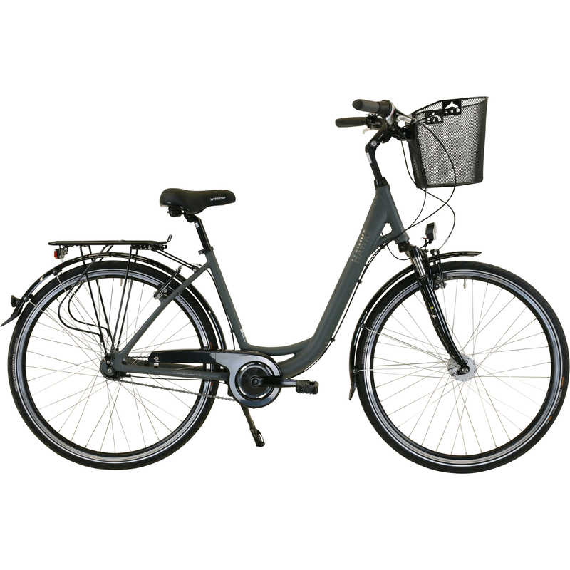 HAWK BIKES Cityrad »City Wave Deluxe Plus Grey« 7 Gang Shimano Nexus Schaltwerk für Damen und Herren grau