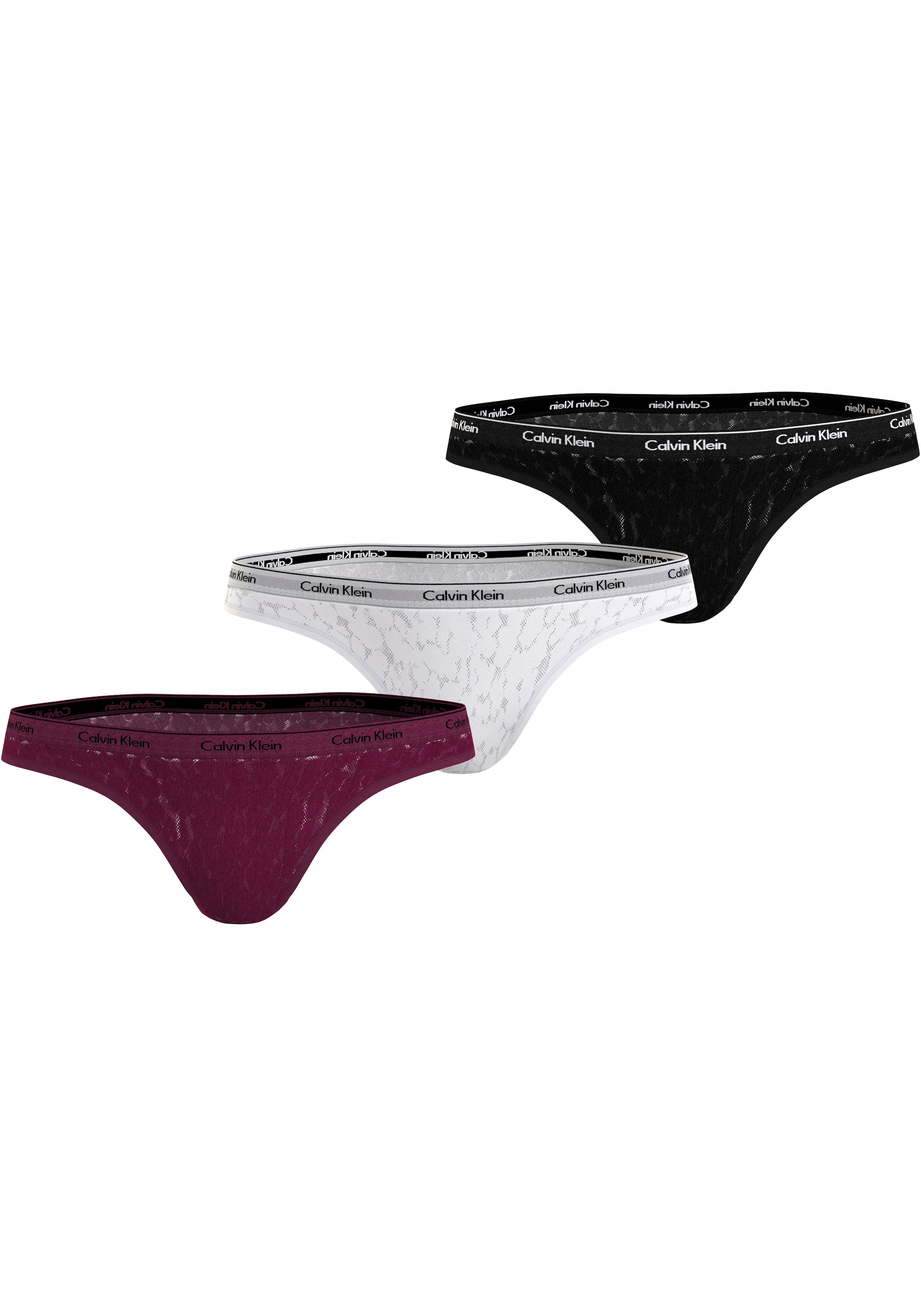 Calvin Klein Underwear Brasilslip »3 PACK BRAZILIAN (LOW-RISE)«, (Packung, 3 St., 3er-Pack), mit Logobund