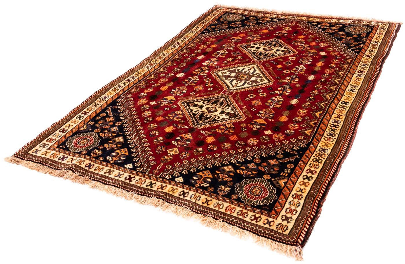 morgenland Wollteppich »Shiraz Medaillon 257 x 160 cm«, rechteckig, 1 mm Hö günstig online kaufen