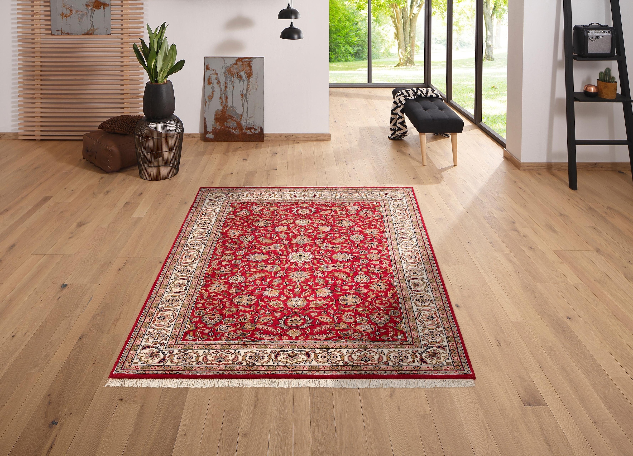 OTTO home Wollteppich »Aras« rechteckig 12 mm Höhe handgeknüpft, reine Woll günstig online kaufen