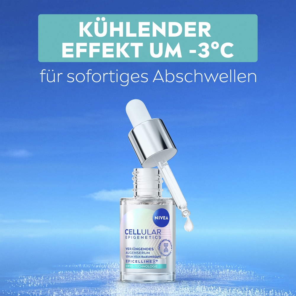 Nivea Augenserum »NIVEA CELLULAR Epigenetics Verjüngendes Augenserum« für alle Hauttypen, mit Hyaluronsäure, morgens und abends anwendbar