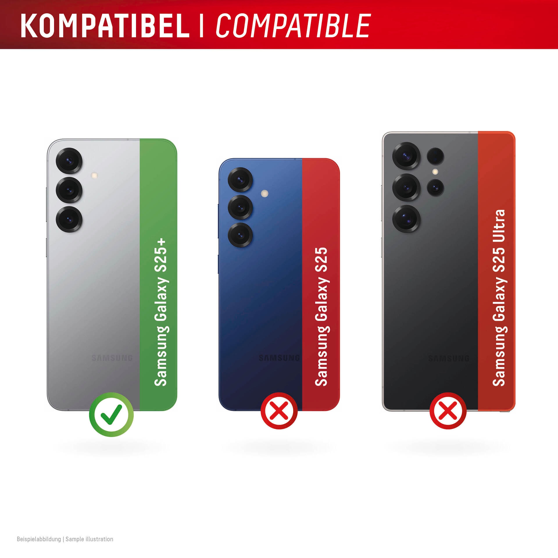 Displex Kameraschutzglas »Camera Lens Glass All-In-One Protector Full Cover« für Samsung Galaxy S25+ Packung, 2x All-In-One Glas,  Objektivschutz, Kameraschutz, kratz- & stoßfest