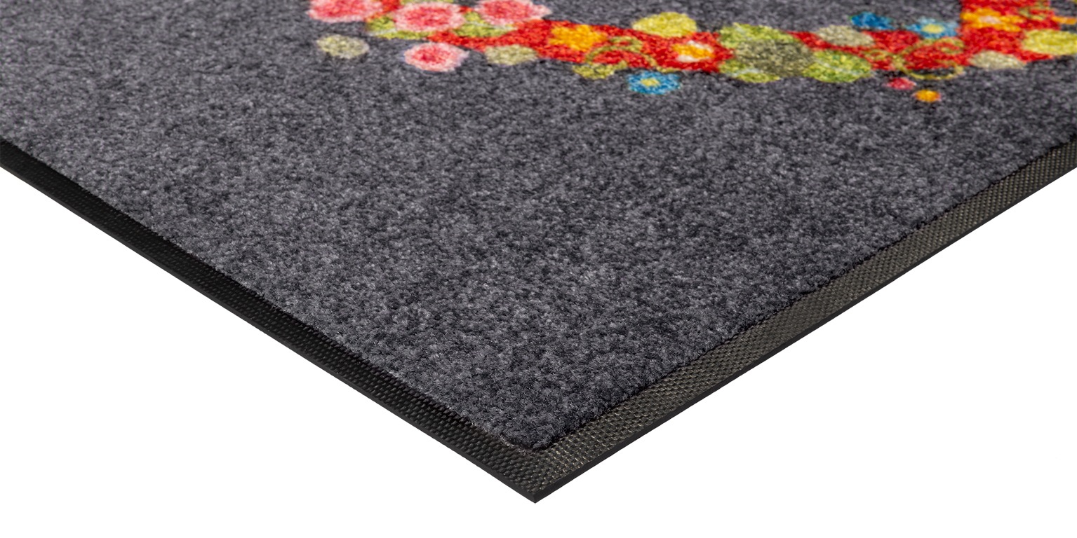wash+dry by Kleen-Tex Fußmatte »Floral Romance« rechteckig 7 mm Höhe