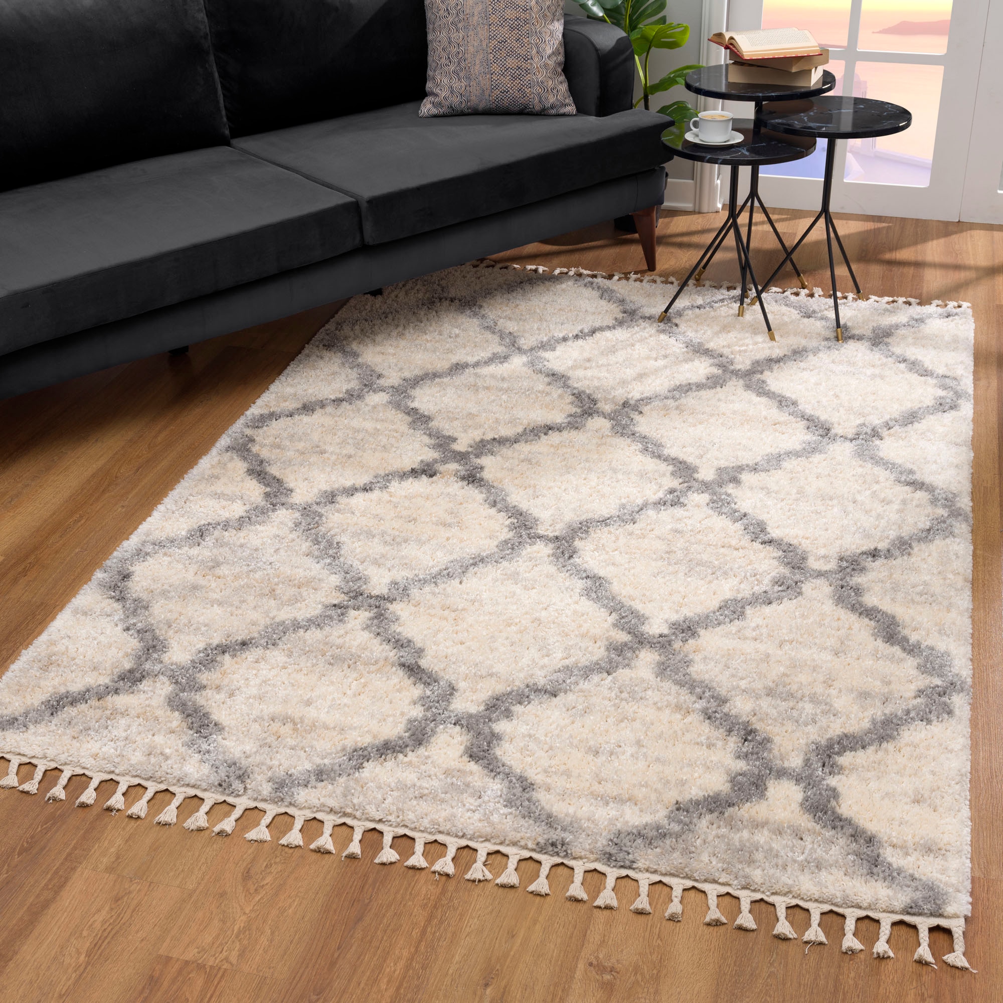 Sanat Hochflor-Teppich »Versay 1550«, rechteckig, 45 mm Höhe, Wohnzimmer, L günstig online kaufen
