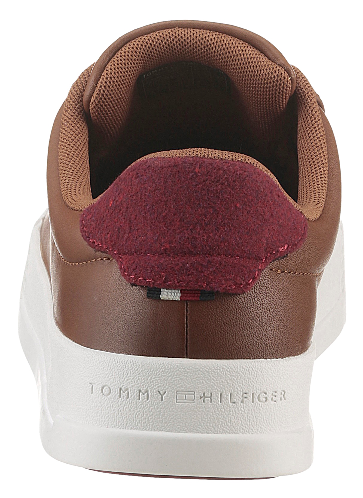 Tommy Hilfiger Plateausneaker »TH COURT SEASONAL WINTER 4A«, Freitzeitschuh, Schnürschuh, Halbschuh mit gepolstertem Schaftrand