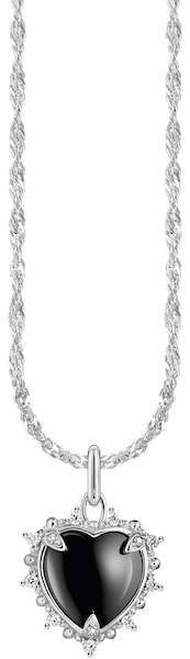 Thomas Sabo Kette Mit Anhänger »Heart Romance« Mit Zirkonia (synth.), Saphir (synth.)
