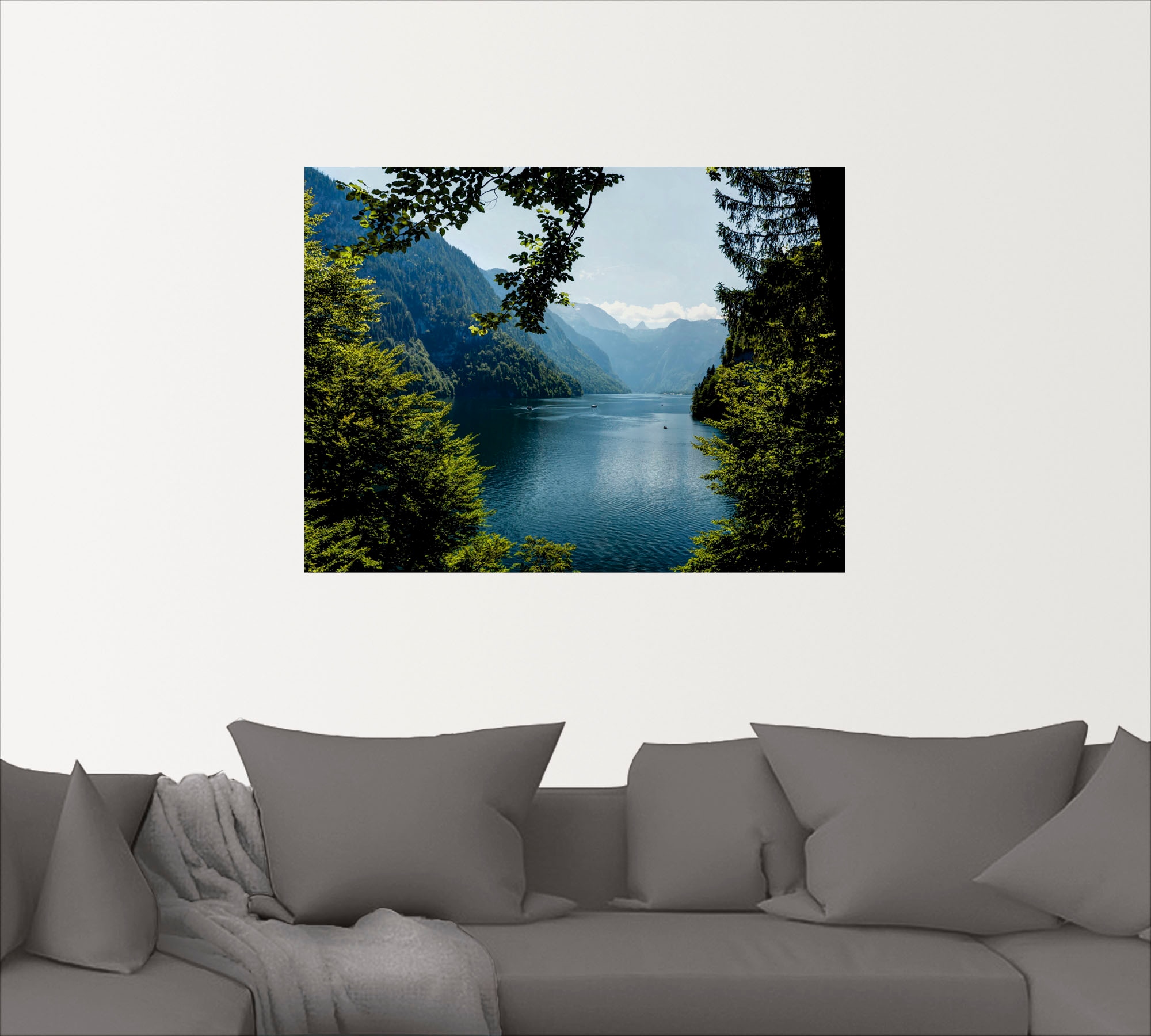 Artland Wandbild »Malerwinkel Königssee- Alpen«, Berge, (1 St.), als Leinwa günstig online kaufen