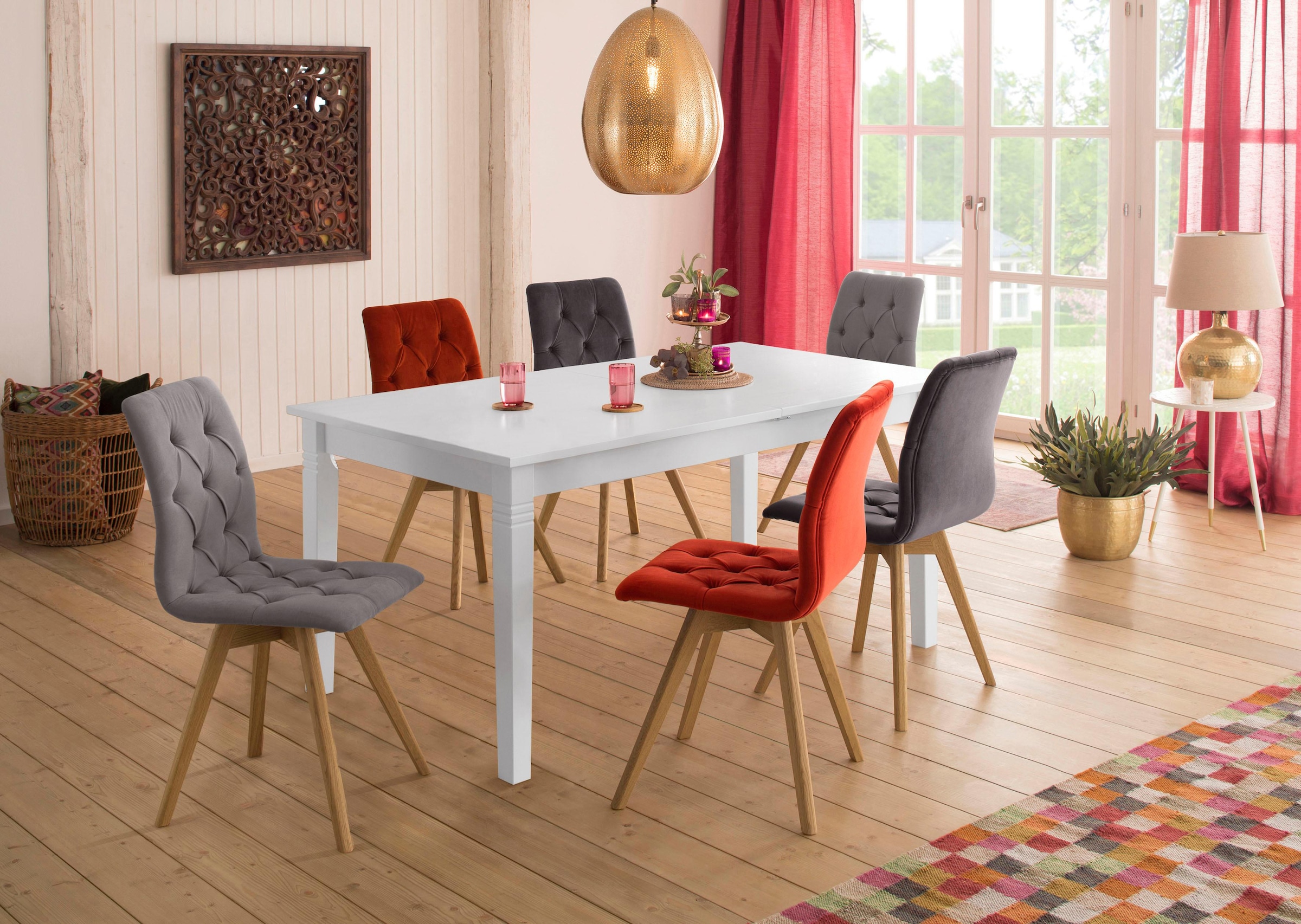 5. Bild von Home affaire Esstisch »Danuta«, in 3 verschiedenen Farben und Größen mit Auszugsfunktion.