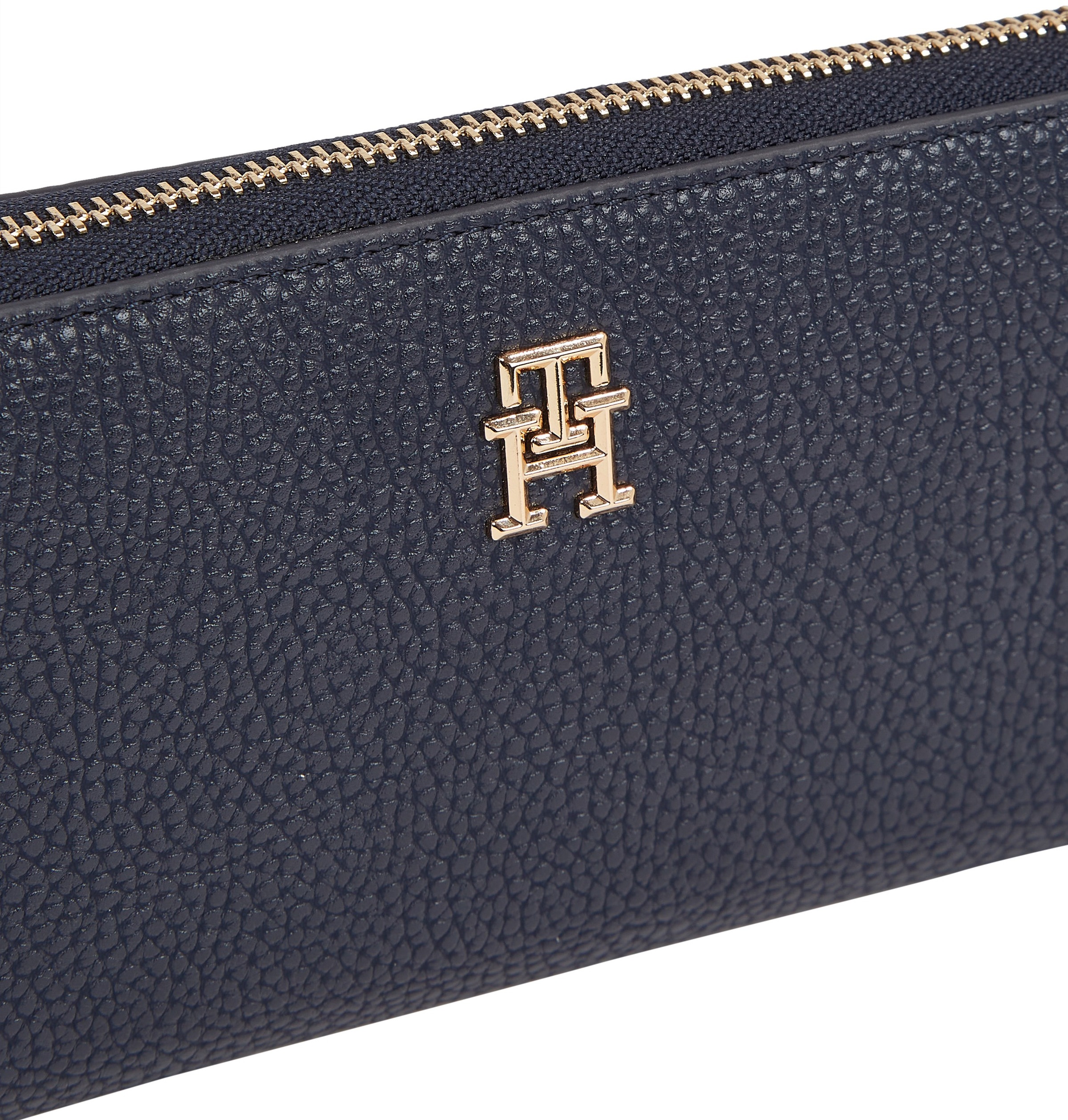 Tommy Hilfiger Geldbörse »TH EMBLEM LARGE ZA«, mit TH-Emblem vorne