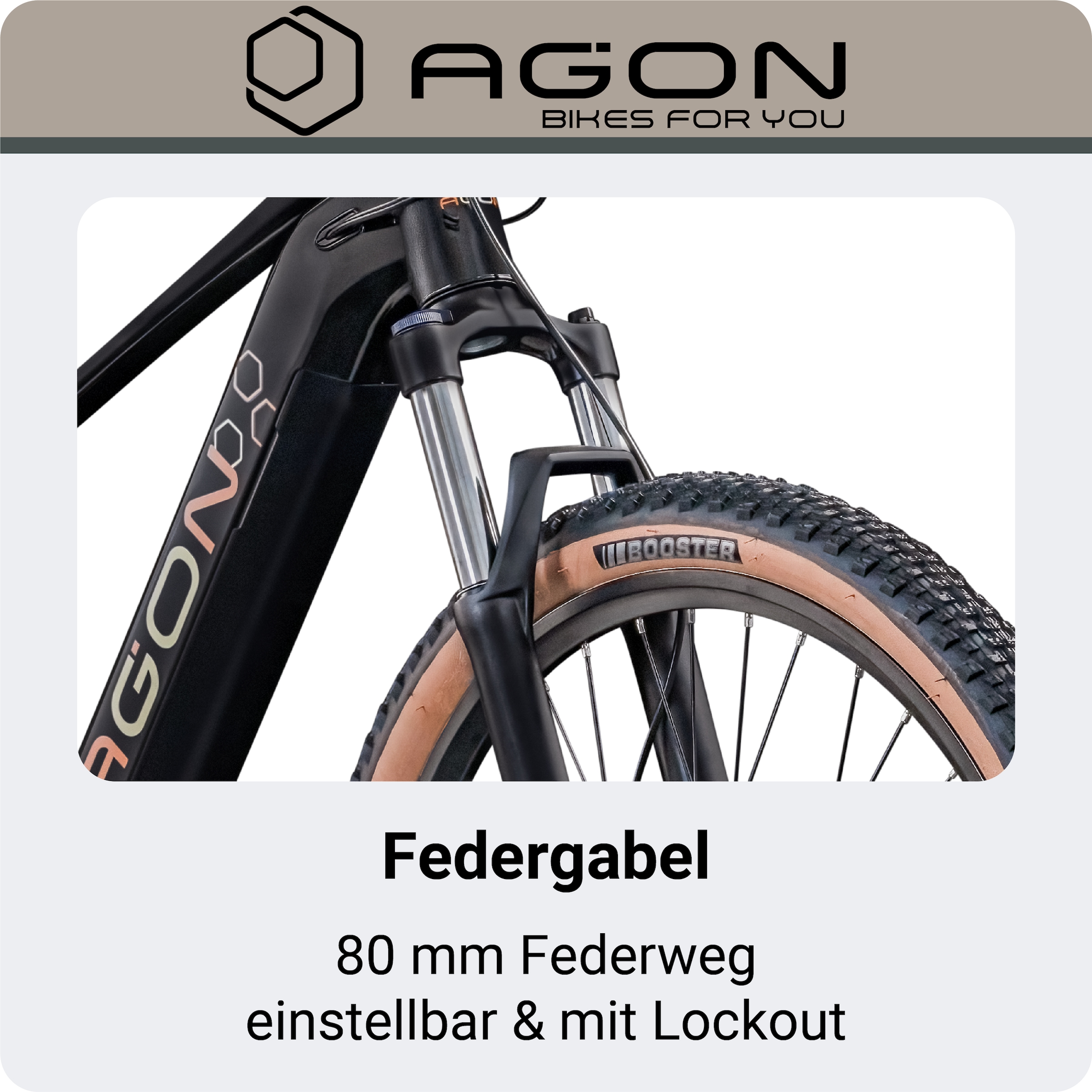AGON »Alpha« 10 Gang Shimano Deore SGS T6000 Schaltwerk Kettenschaltung Heckmotor 250 W E Bike Mountainbike Herren oder Damen 160 - 185 cm