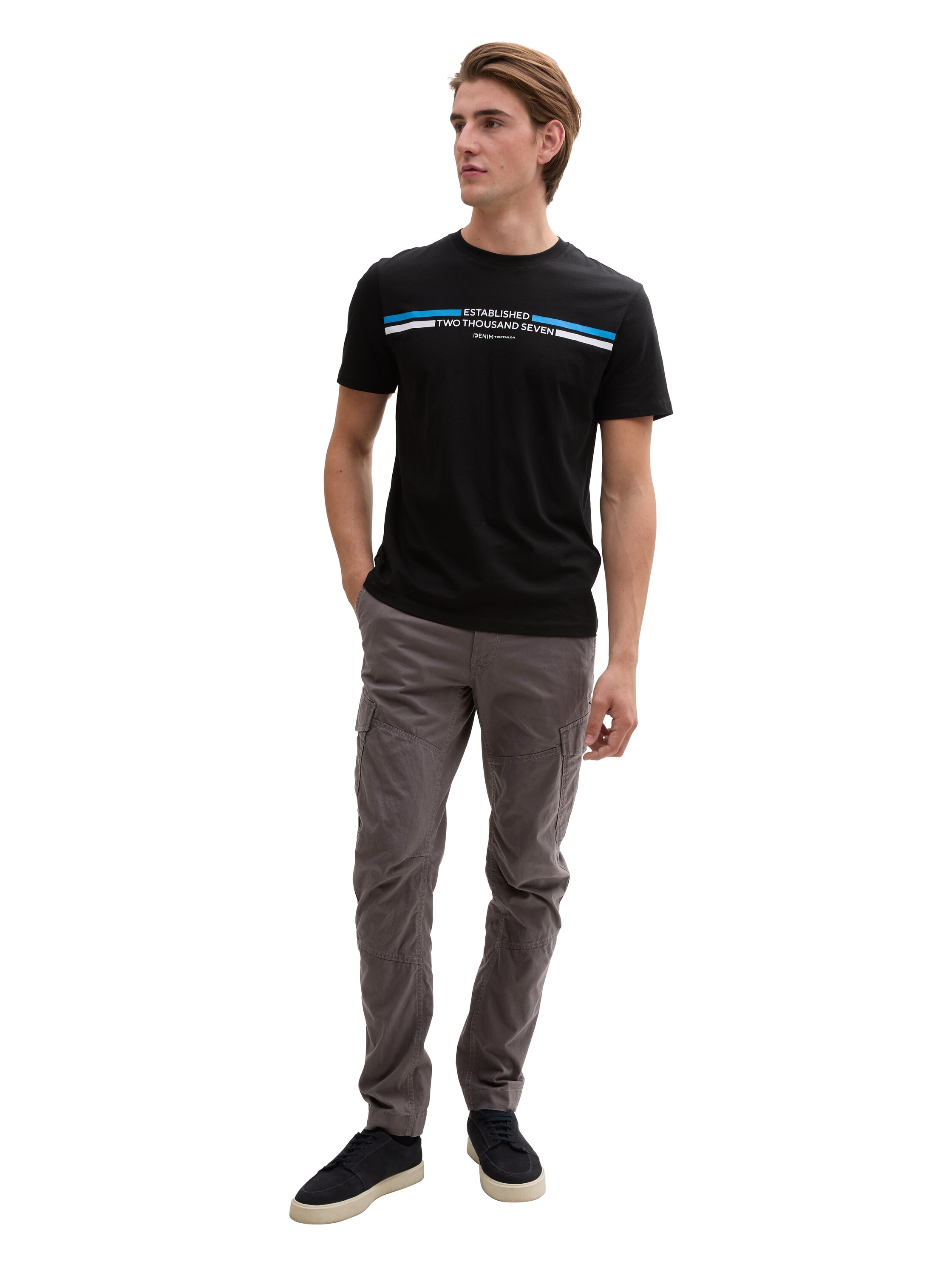 TOM TAILOR Denim Cargohose, mit Taschen