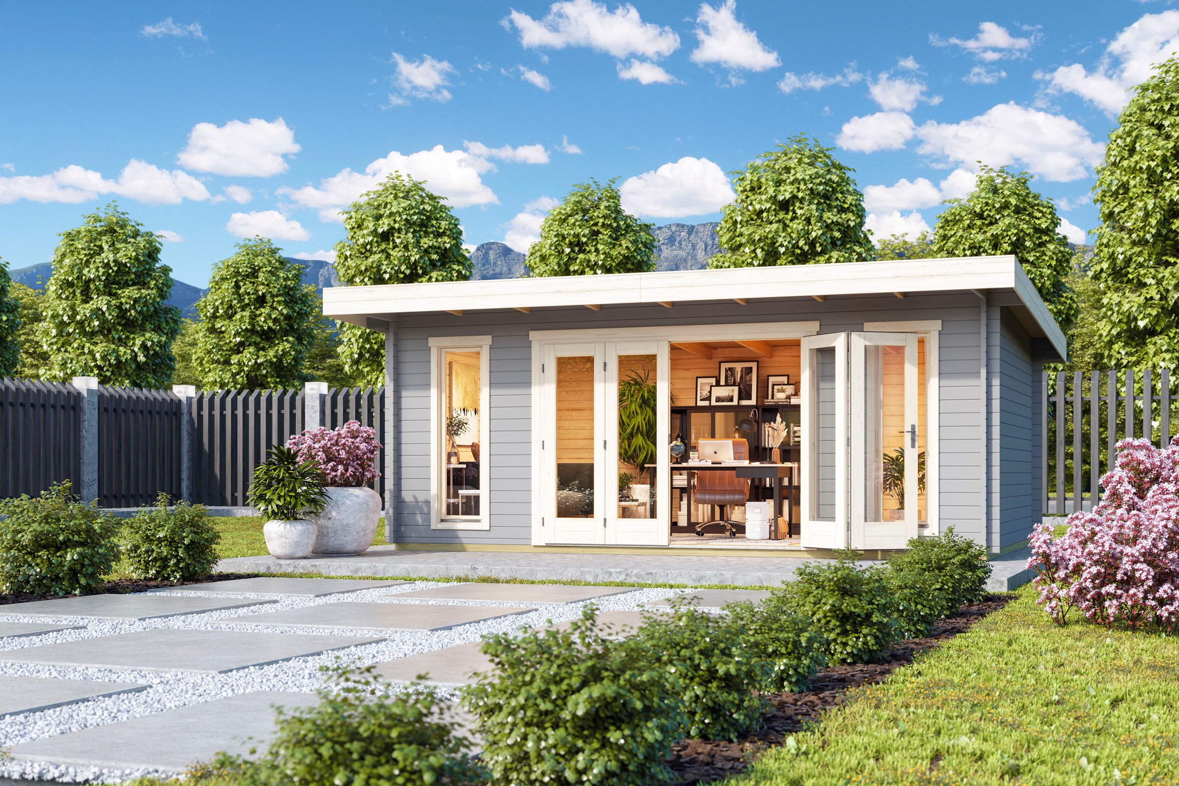 LASITA MAJA Gartenhaus »SUSSEX«, (Set, inkl. Fussbodenbretter zum verlegen)