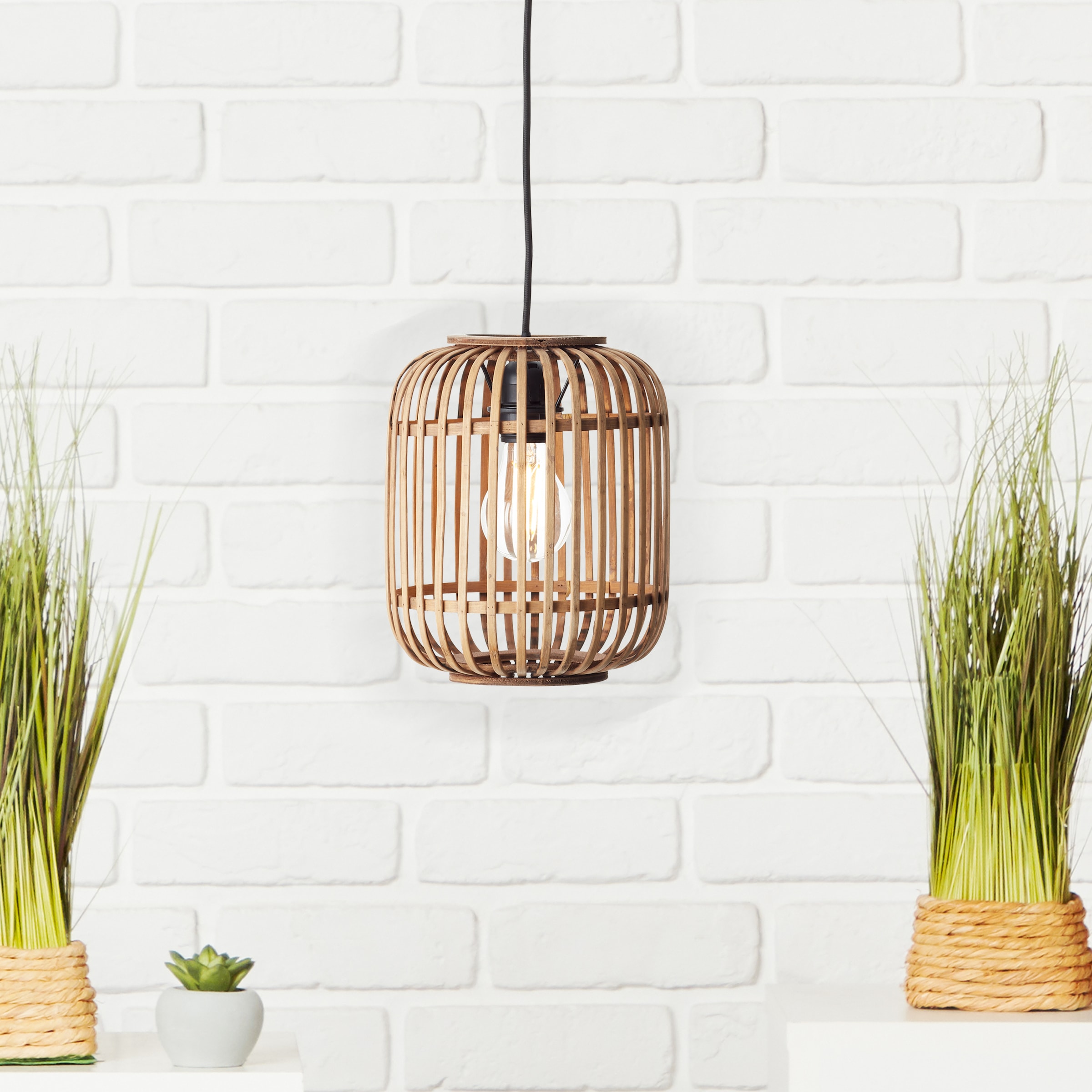 Brilliant Pendelleuchte »Woodrow«, 1 flammig, Leuchtmittel E27 | ohne Leuchtmittel, Hängelampe 1flg