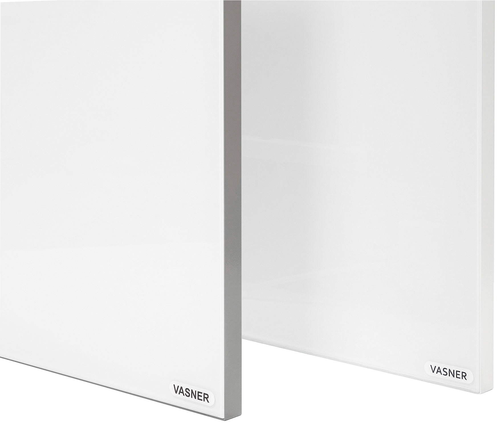 Vasner Infrarotheizung »Glas mit Rahmen grau, 700 W, Citara G«, Infrarot Glasheizung, IP44 Bad geeignet