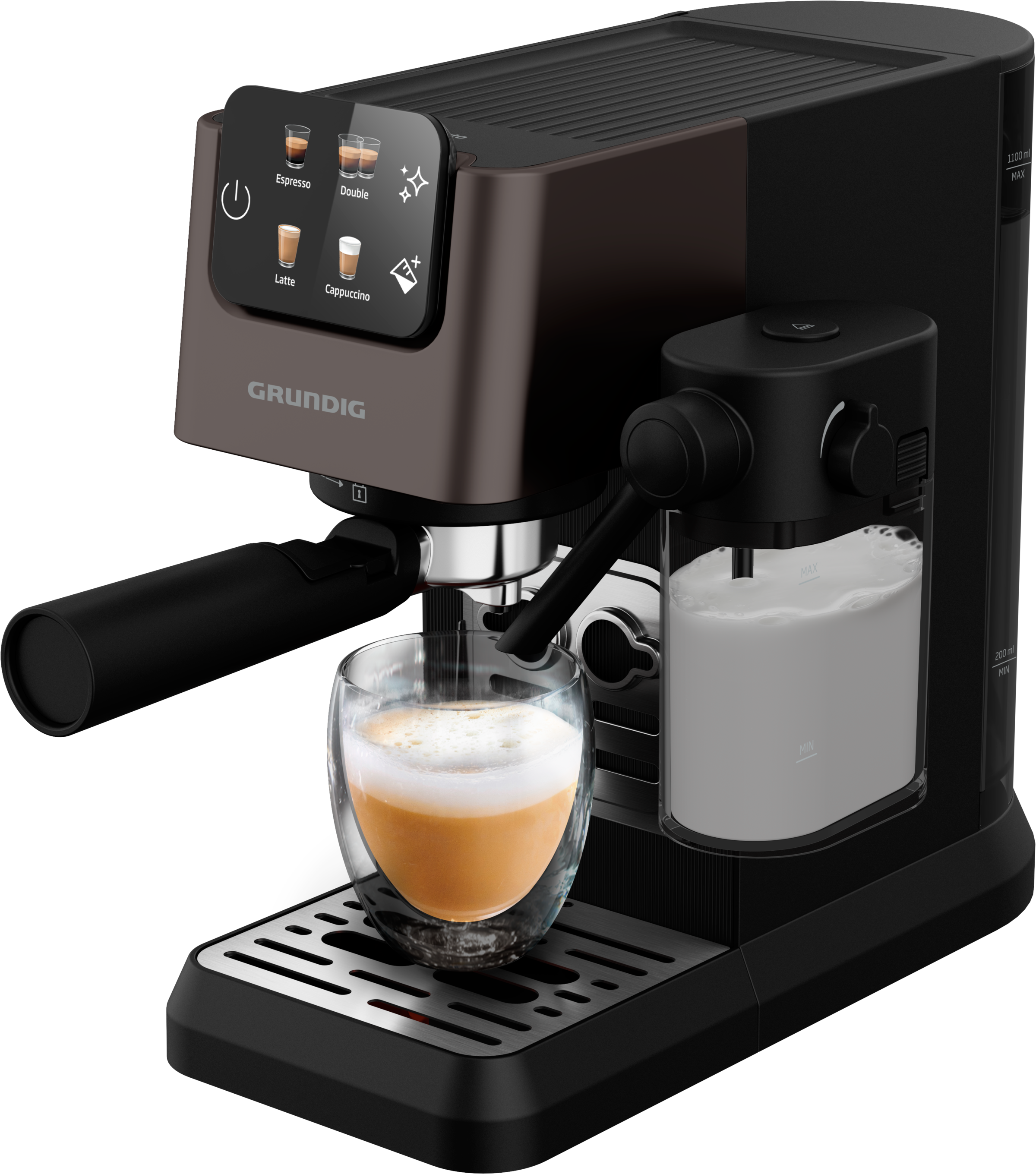 Grundig Espressomaschine »KSM 5330«, mit integriertem Milchbehälter günstig online kaufen