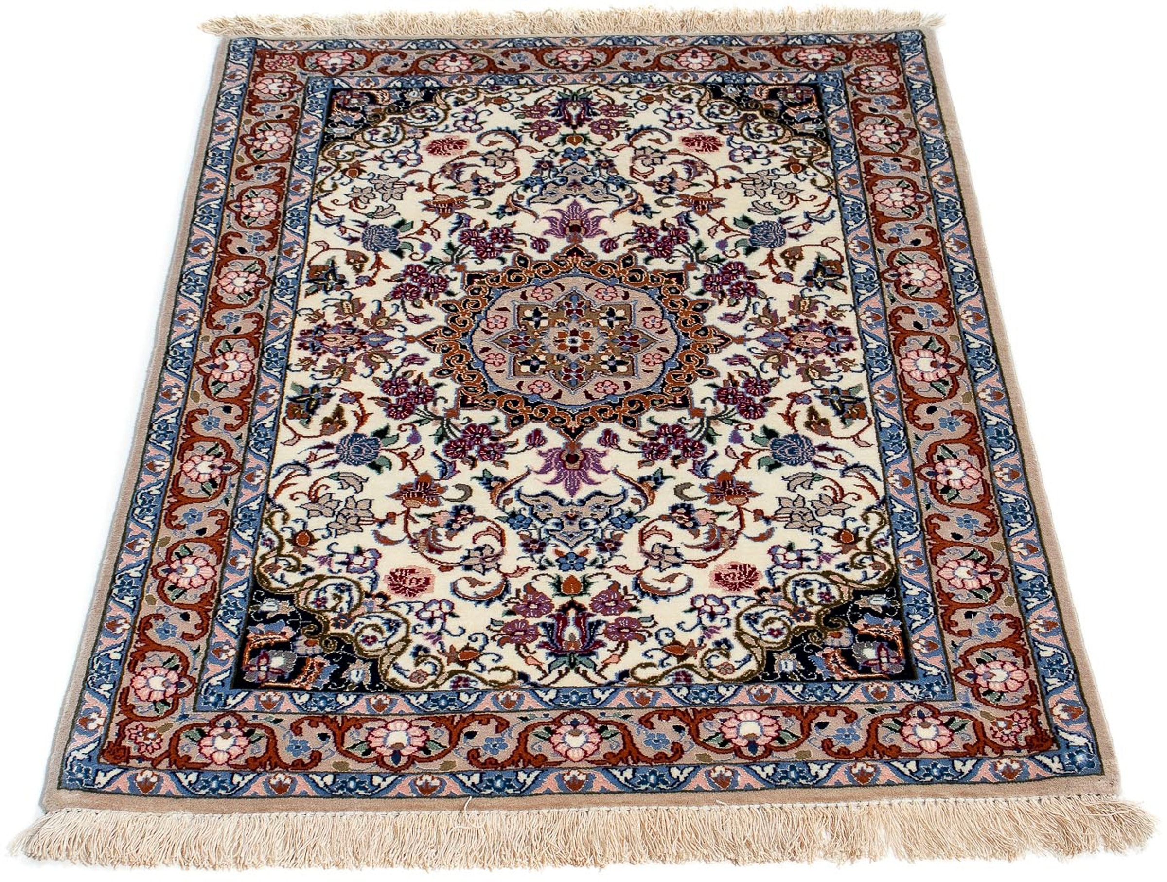 morgenland Orientteppich »Perser - Isfahan - Premium - 102 x 70 cm - beige« günstig online kaufen