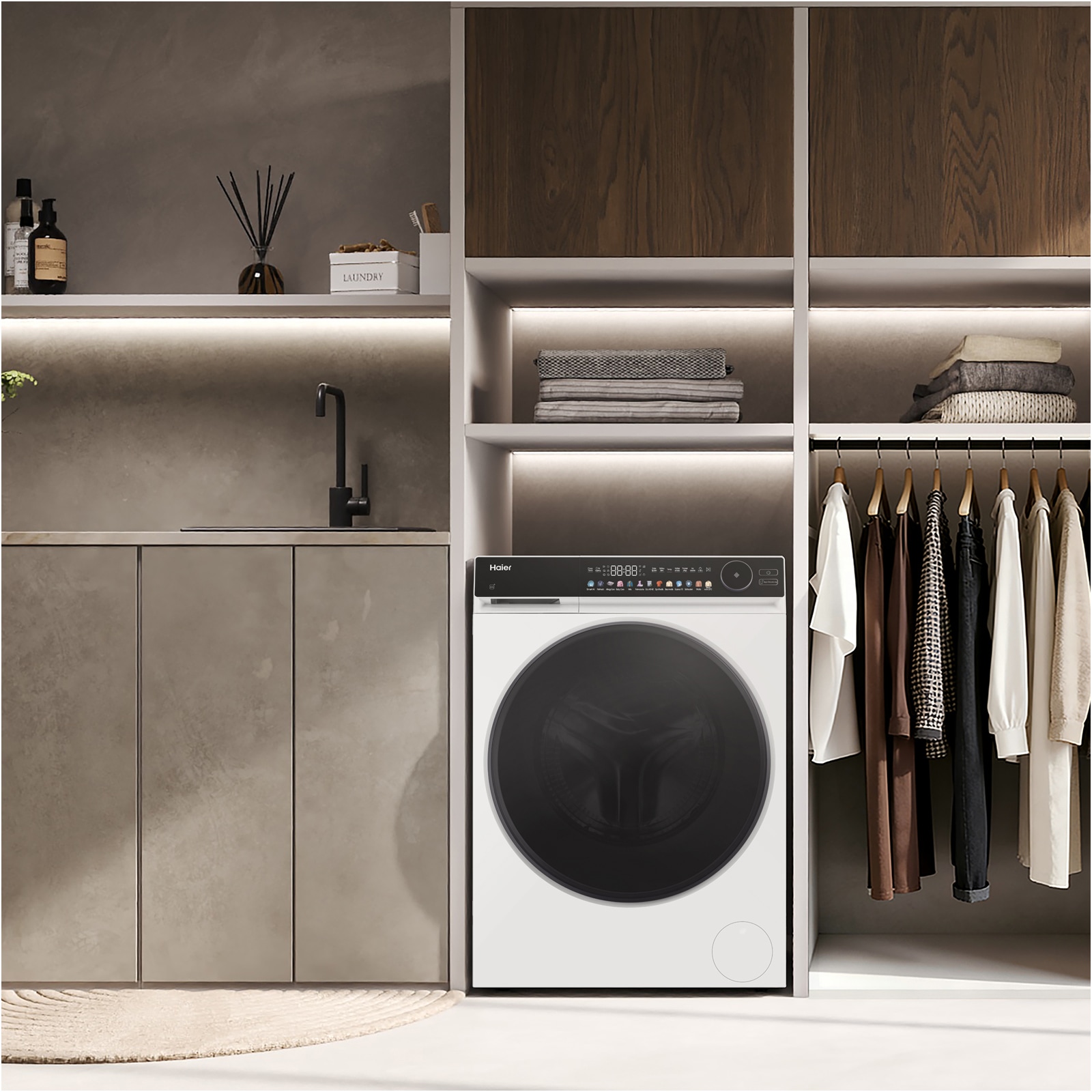 Haier Waschmaschine G7 Serie »HW90-B14667TU1« 9 kg 1400 U/min Flüsterleiser Direct Motion Motor