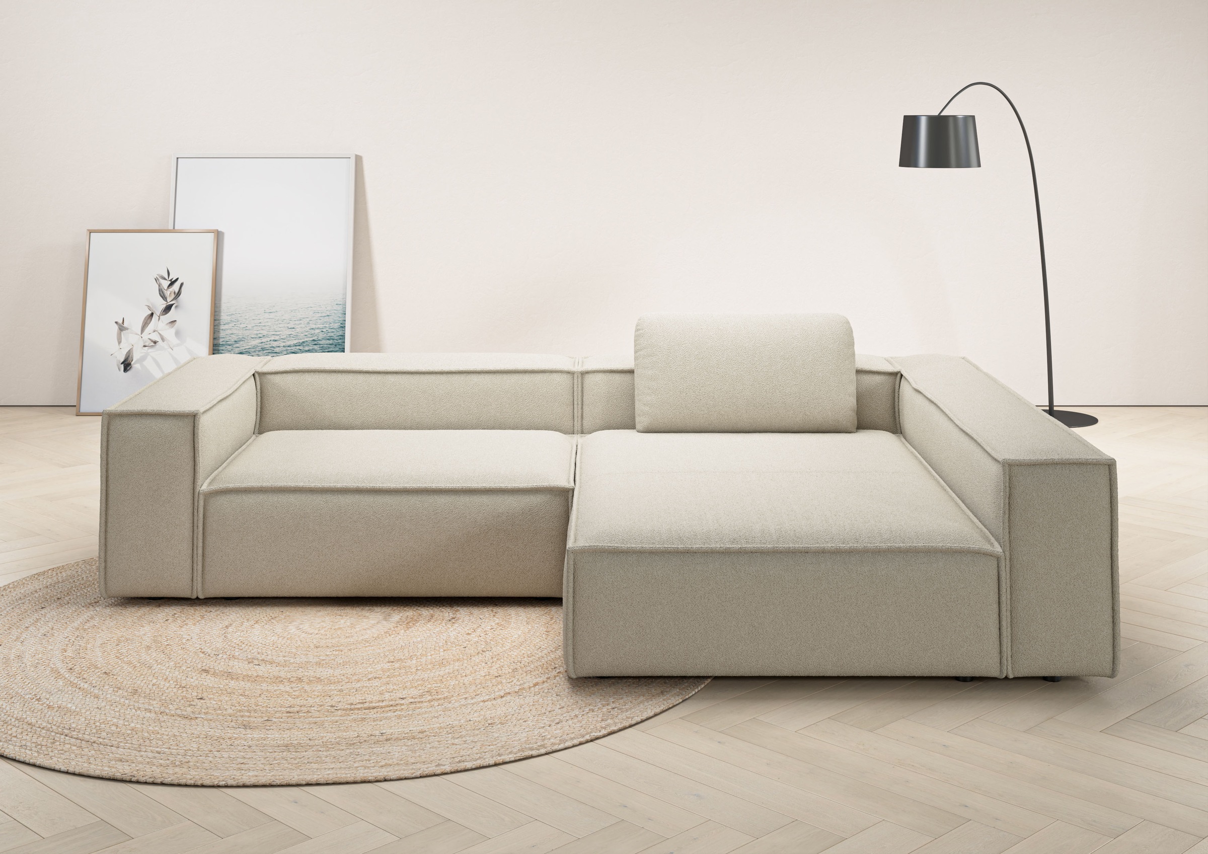 Places of Style Ecksofa »Watertown, moderne XXL L-Form, 306 cm breit«, Komf günstig online kaufen